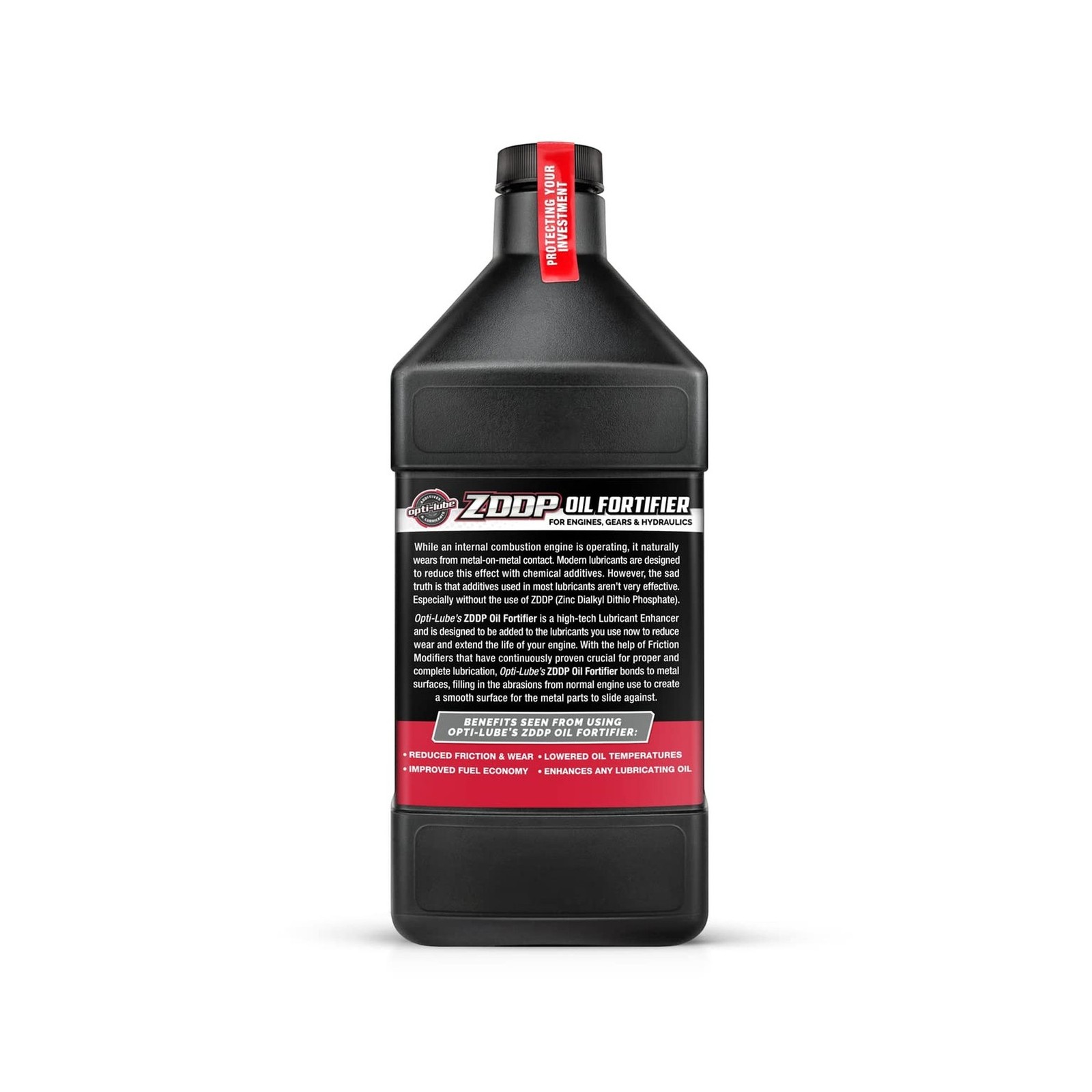 Opti-Lube Oil Fortifier with ZDDP (Zinc): Quart (1 Quart (Treats 32 Quarts of…