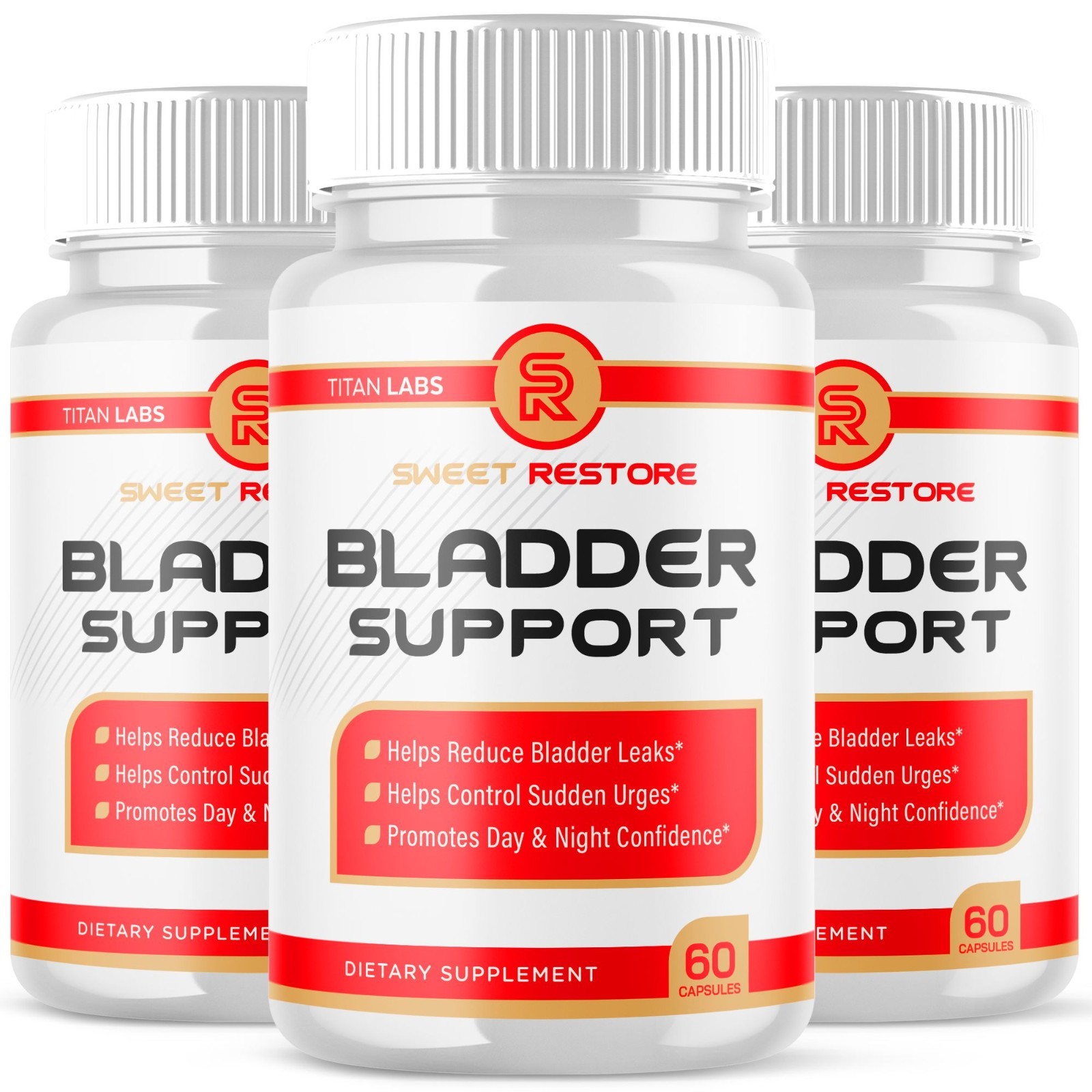 (3 Pack) Sweet Restore Bladder Control Prostate & Bladder Support Formula 180 Ct