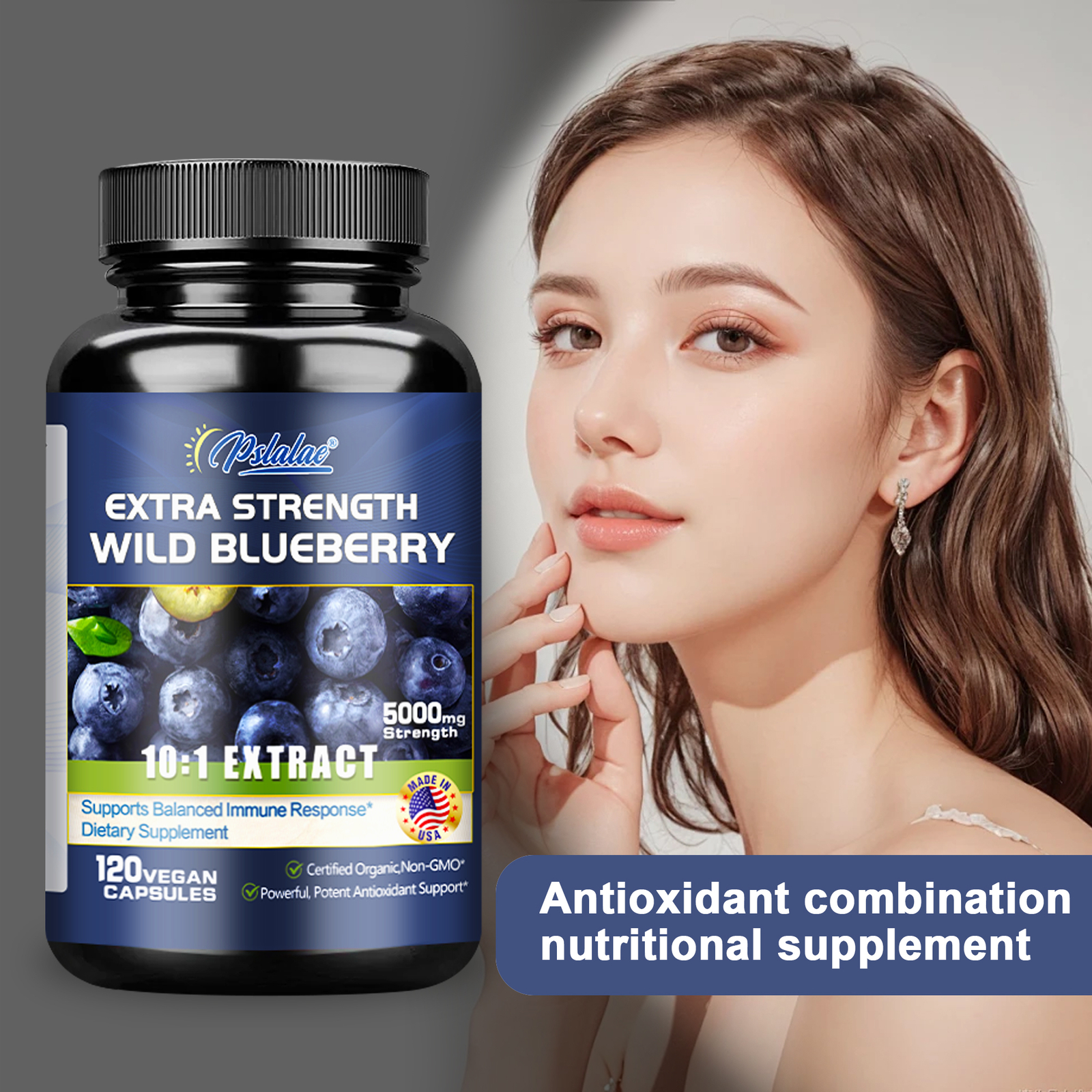 Wild Blueberry – Antioxidant, Brain Health, Boosts Vision Memory, High Strength