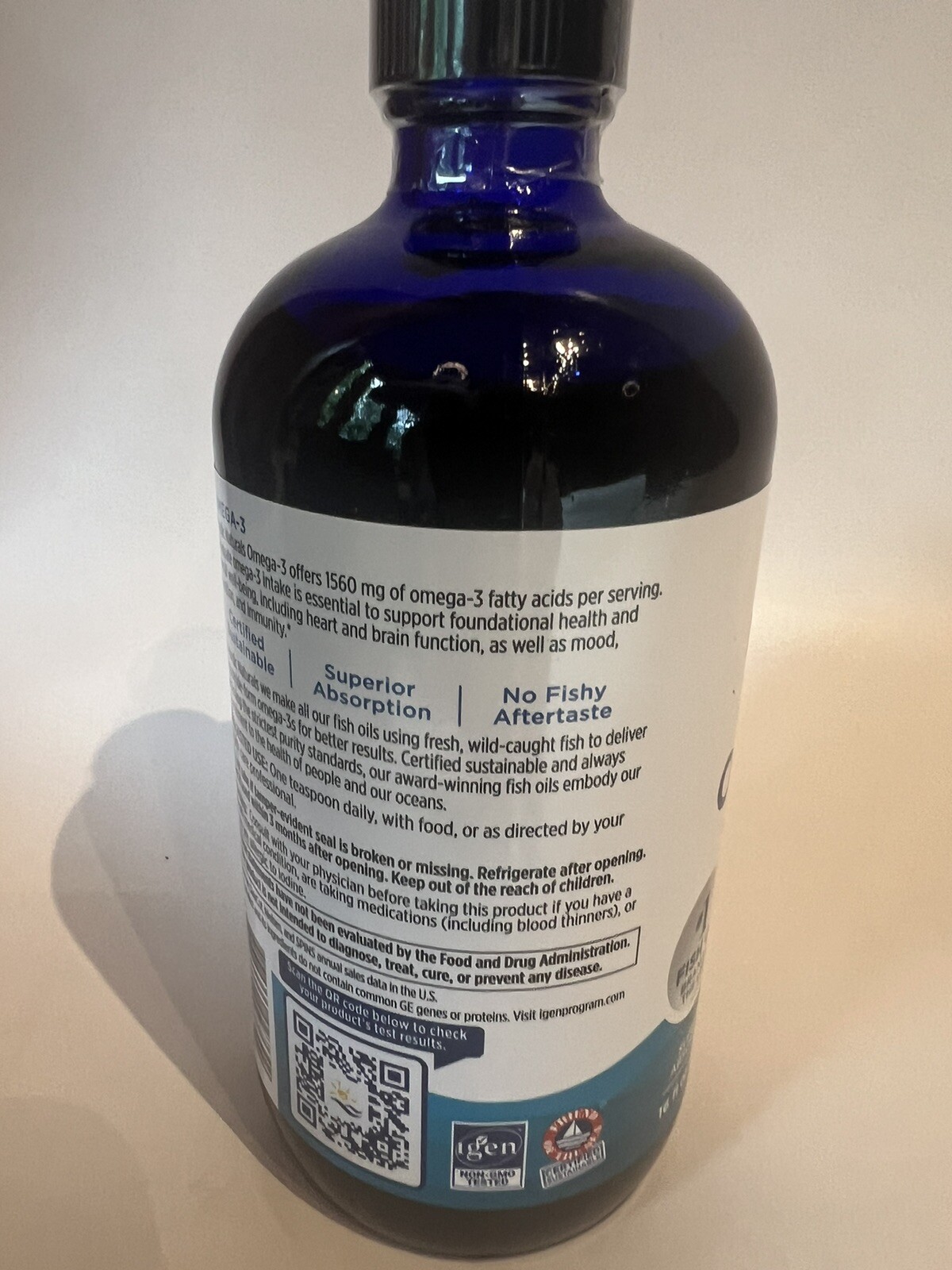 Nordic Naturals Omega 3 Lemon Cognition Heart Health & Immune Support 16Oz 7/26