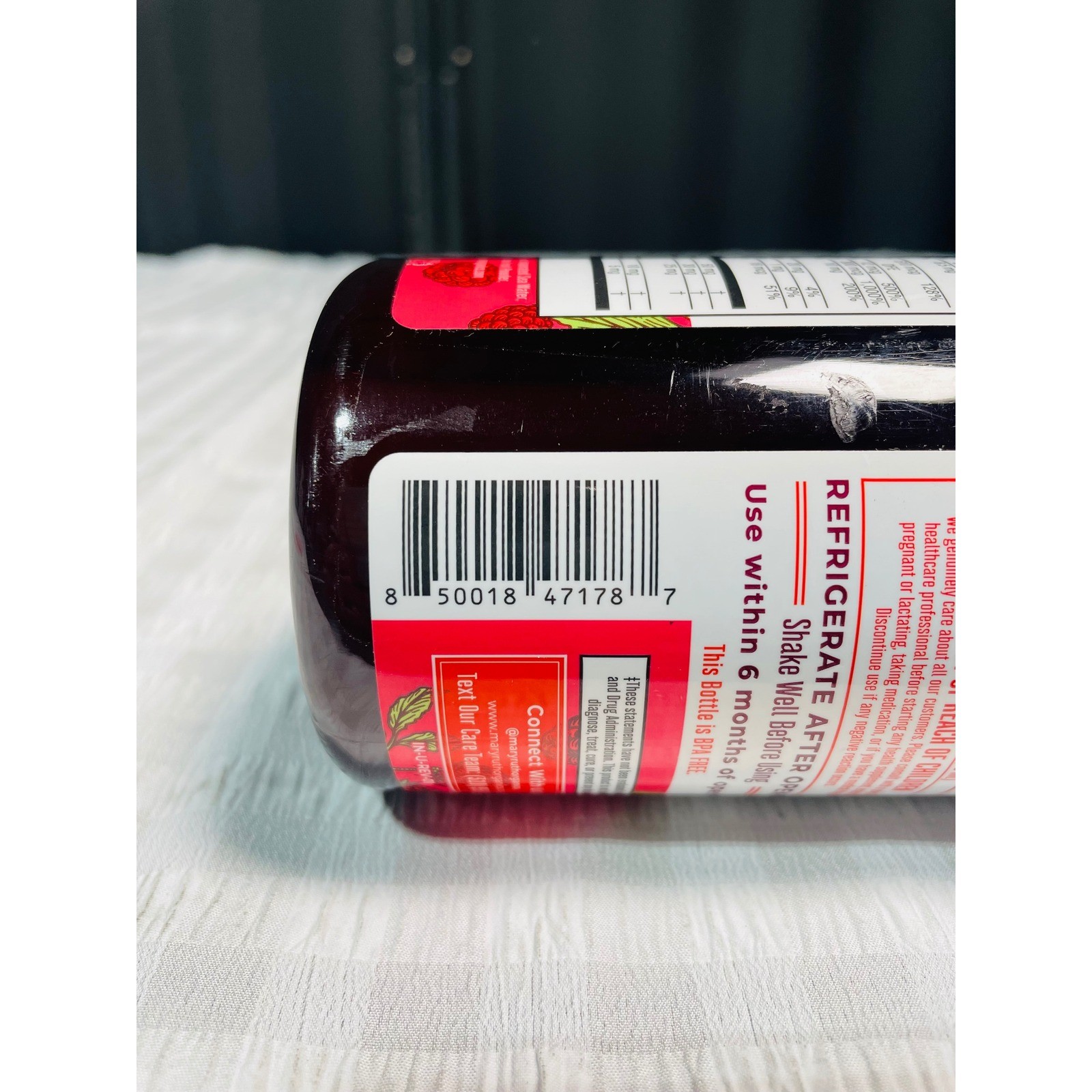MaryRuth’s Liquid Morning Multivitamin Raspberry 15.22 fl oz Vegan Gluten Free