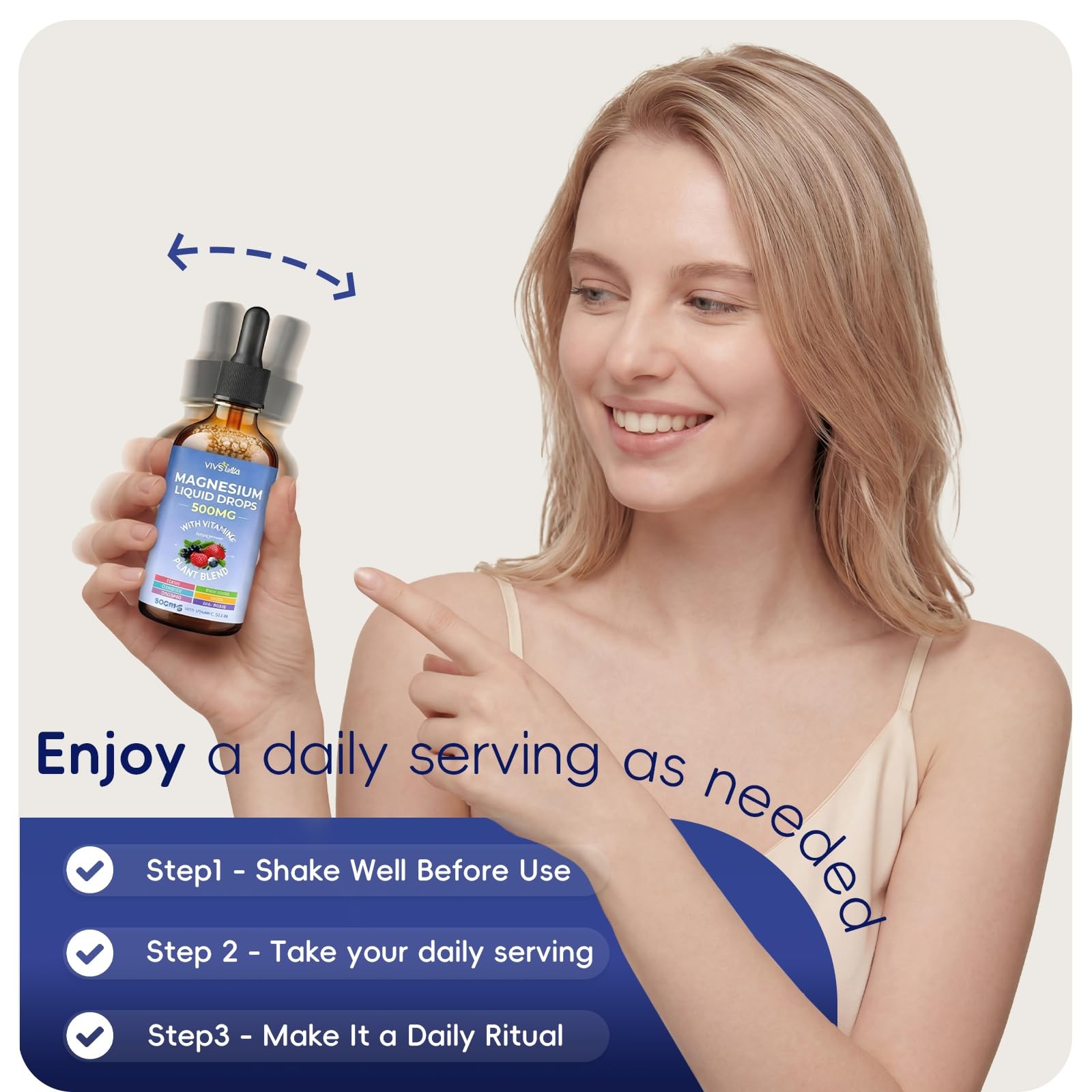 Magnesium Glycinate Liquid Drops, Complex with 2 Fl Oz (Pack of 1)