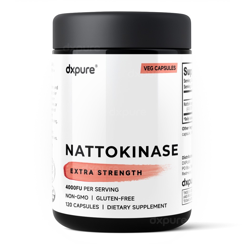 Nattokinase 4000 FU Enzyme – 120 Capsules – Gluten Free Non-GMO