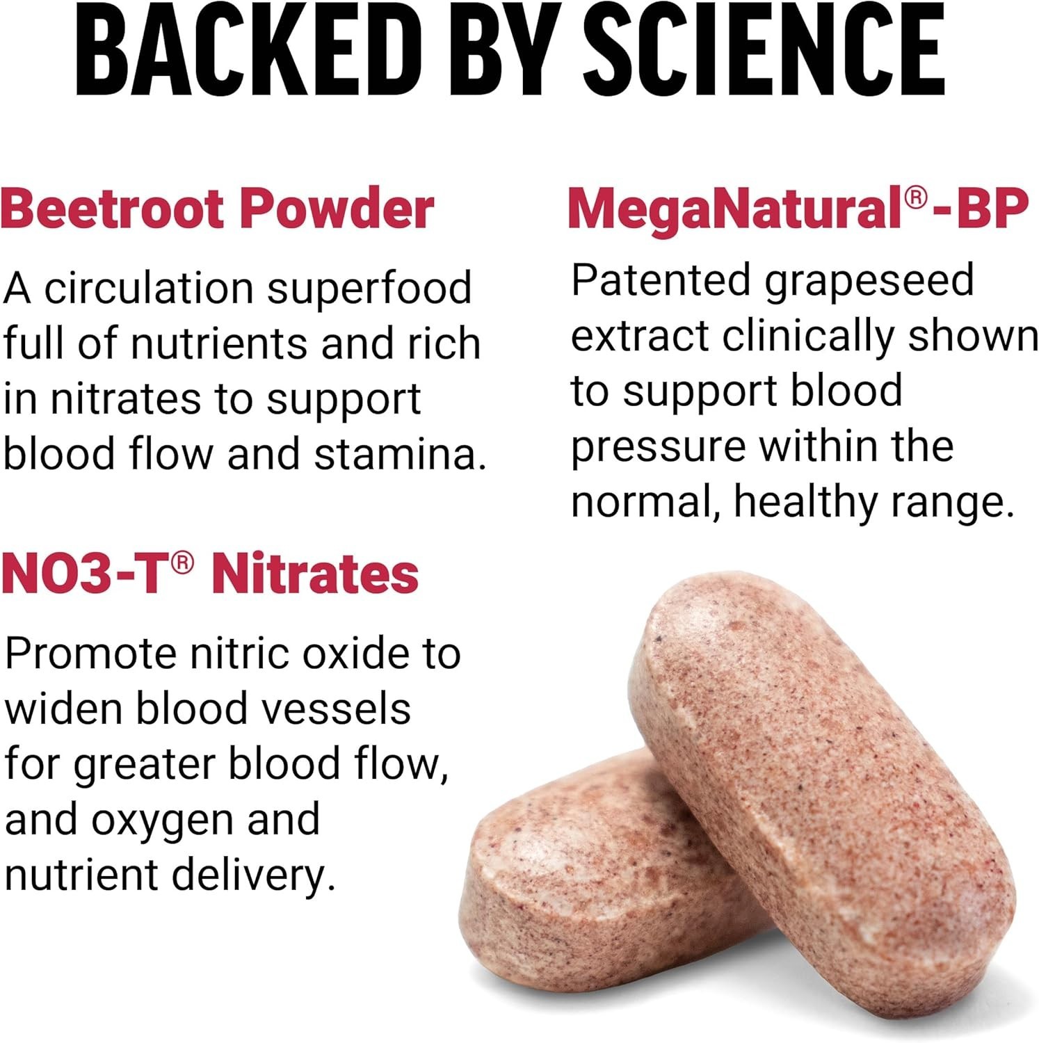 NO3-T Powered Total Beets – 120 Tablets for Enhanced Circulation & Heart Support