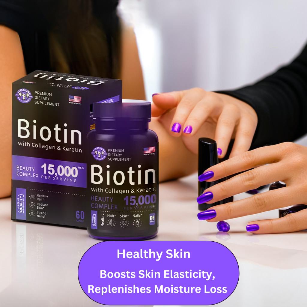 Unlock Radiant Hair and Glowing Skin with Biotin Capsules – 15,000 MCG
