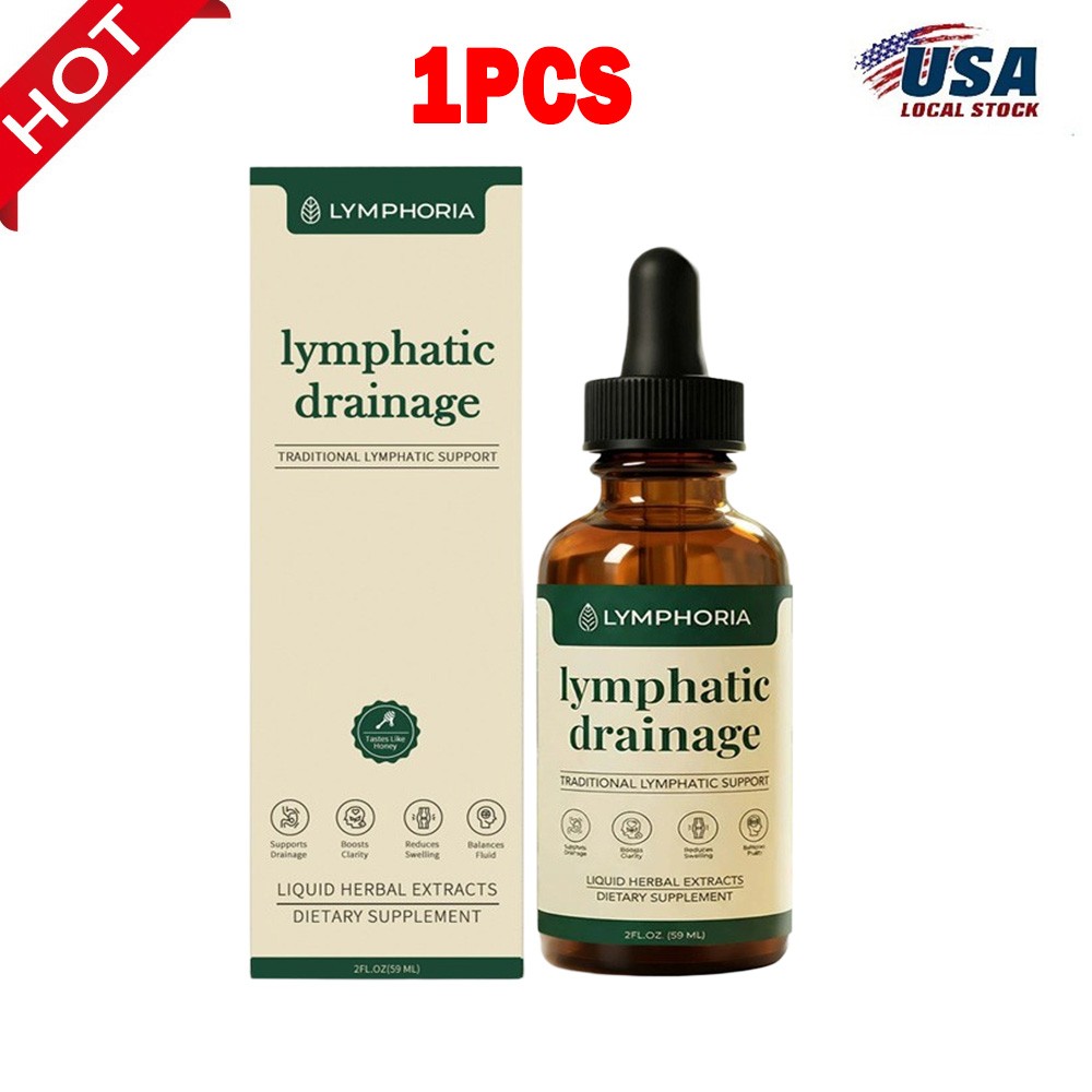 1-3Pack Lymphatic Drainage Drops – Organic Lymphatic Drainage Supplement ~ HOT