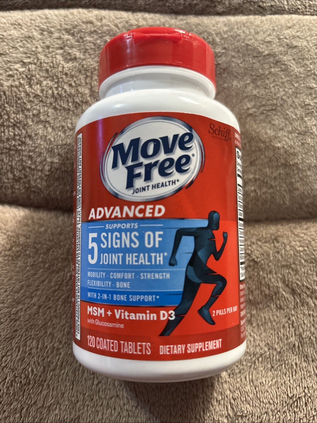 NEW Schiff Move Free Advanced Joint Health 120 Coated Tablets EXP 05/2028