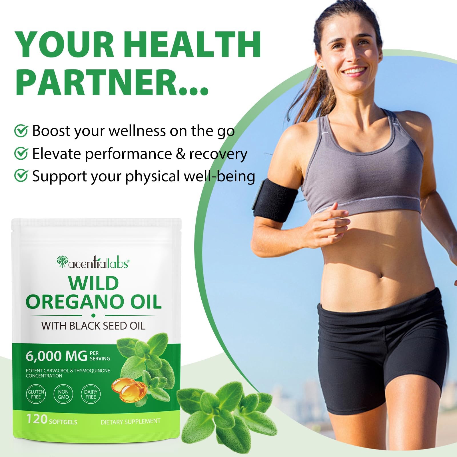 Nifeishi Oil Of Oregano Softgels 120 Count Oregano Oil Capsules Organic 2 In 1