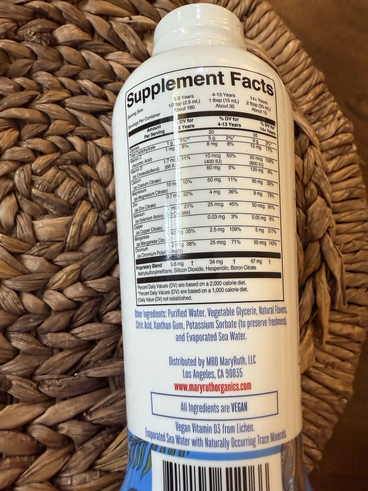 Mary Ruth’s Liquid Nighttime Multimineral, Coconut Dream , 15.22 fl oz SEALED