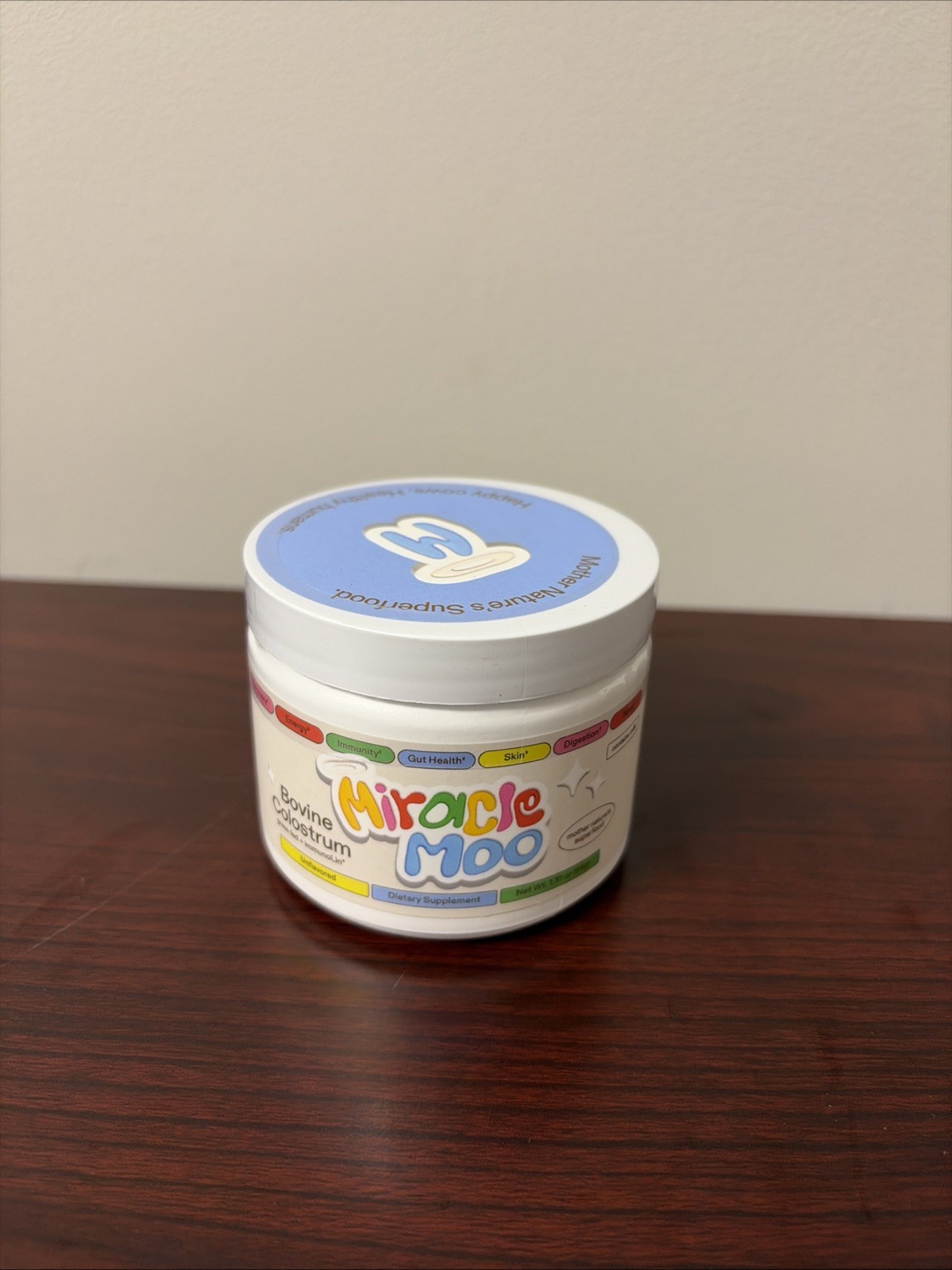 132. Miracle Moo Bovine Colostrum 1.91 oz – Dietary Supplement