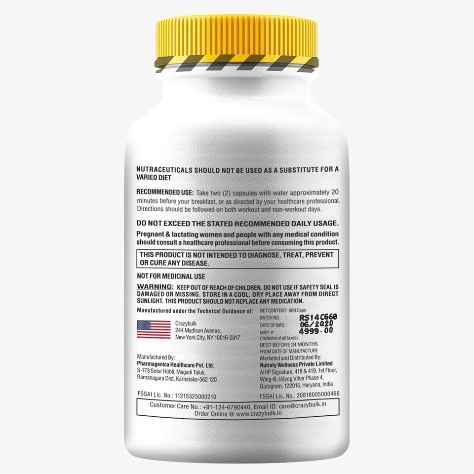 Crazybulk Gynectrol Natural Alternative 60 Capsules Pack of 1 Free Ship