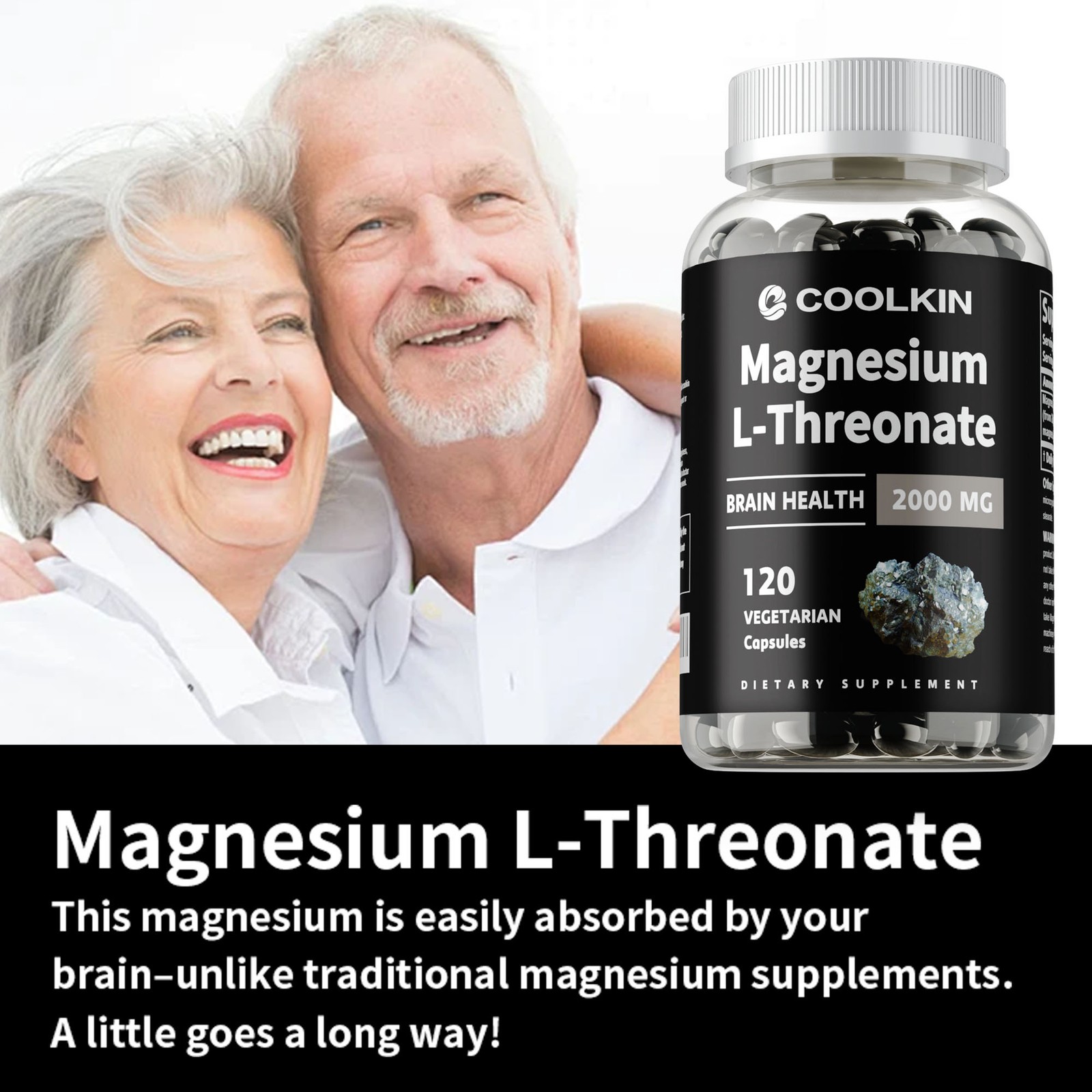 Magnesium L-Threonate 2000mg- High Absorption Brain & Nervous System Health