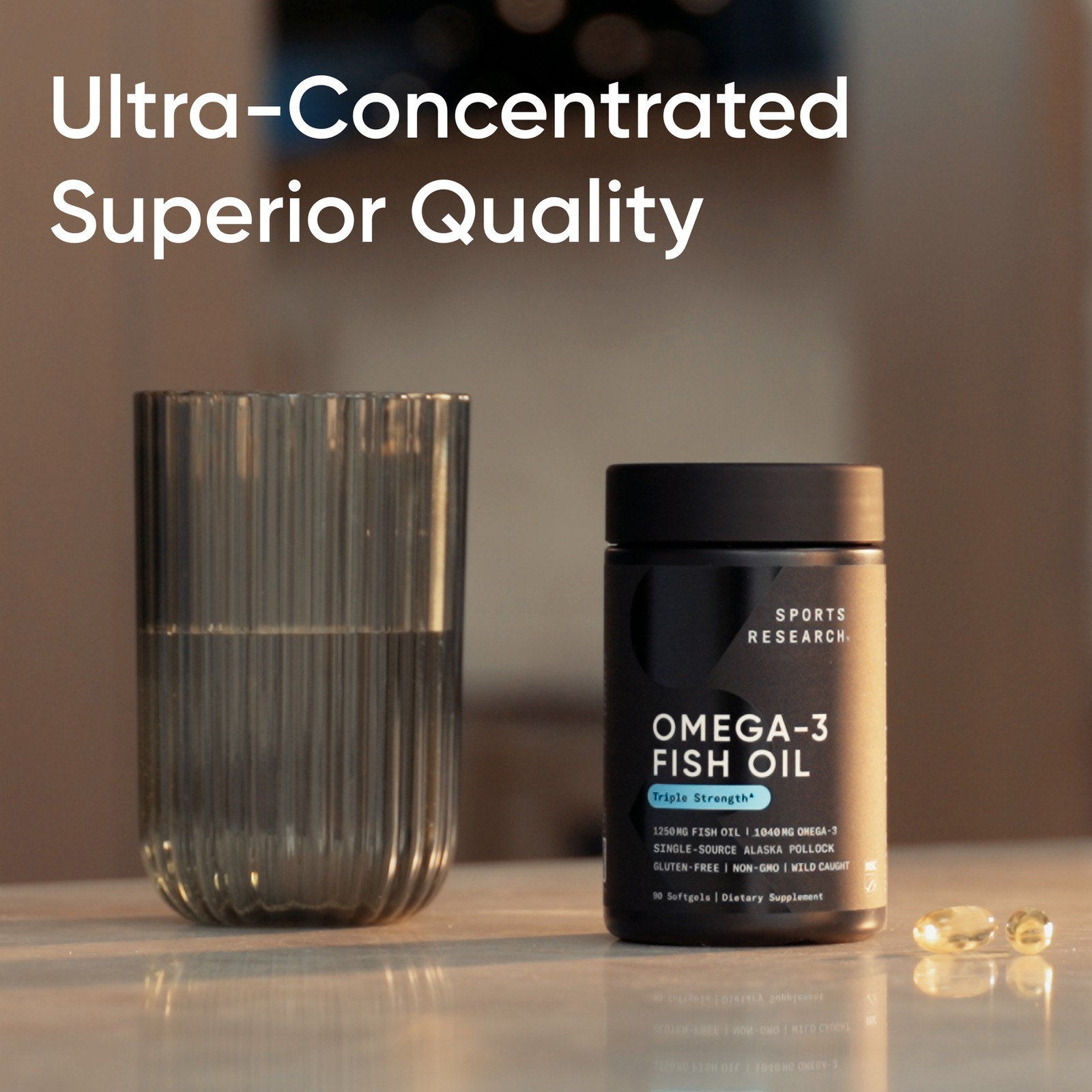 Fish Oil Mini-Softgels Easy to Swallow Omega-3 Fatty Acids 625mg 120 Capsules