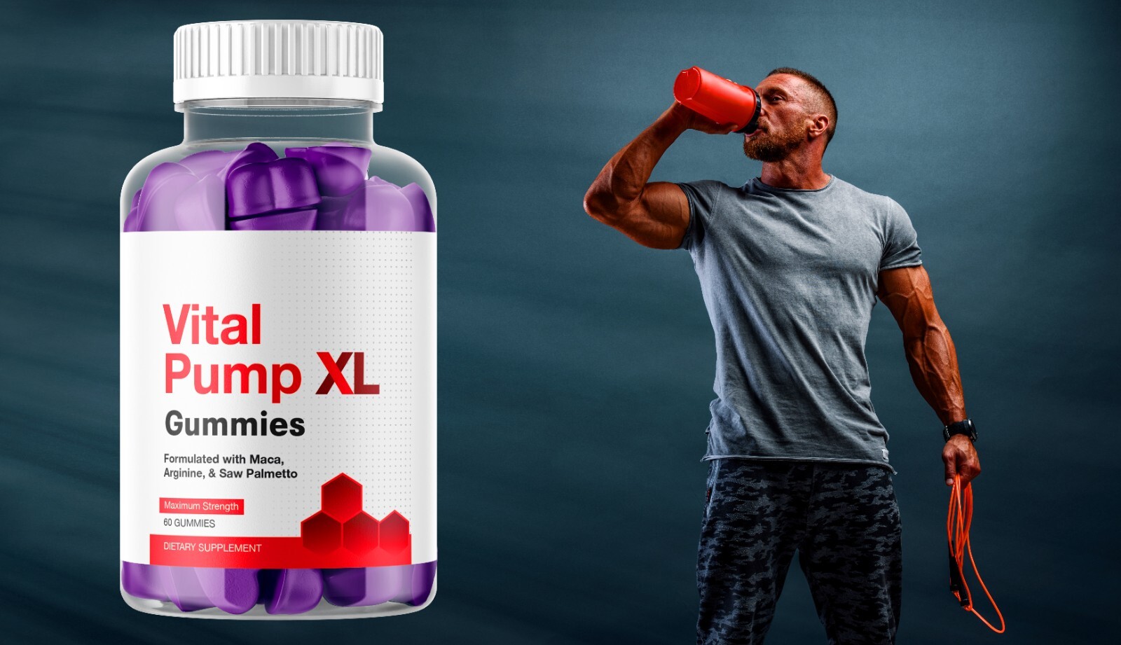 Vital Pump XL Gummies for Men Maximum Strength Vitamin Supplement 180 Gummies