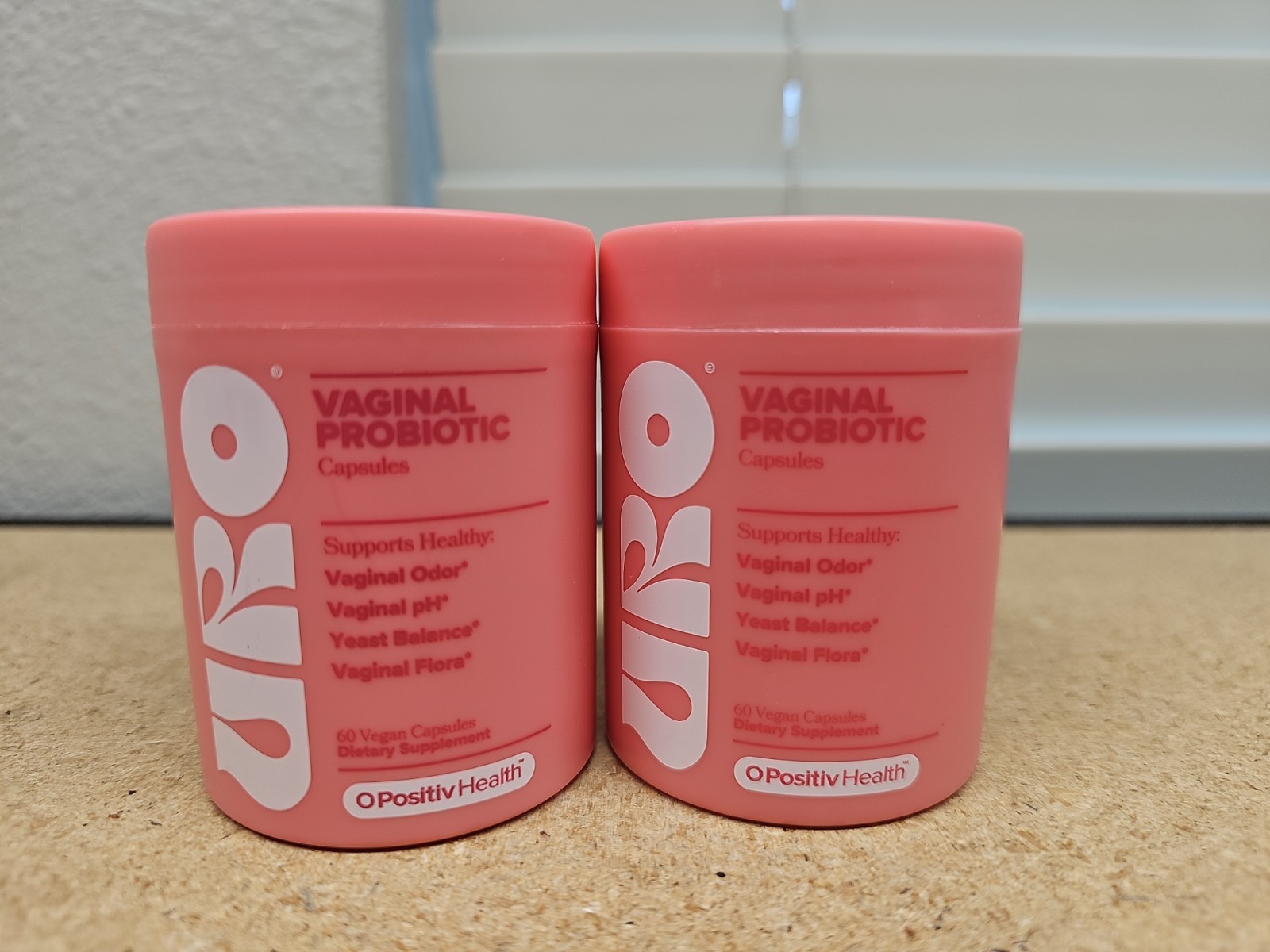 2x O Positiv URO Vaginal Probiotic 60 Capsules New Sealed Exp. 2026 (D3)