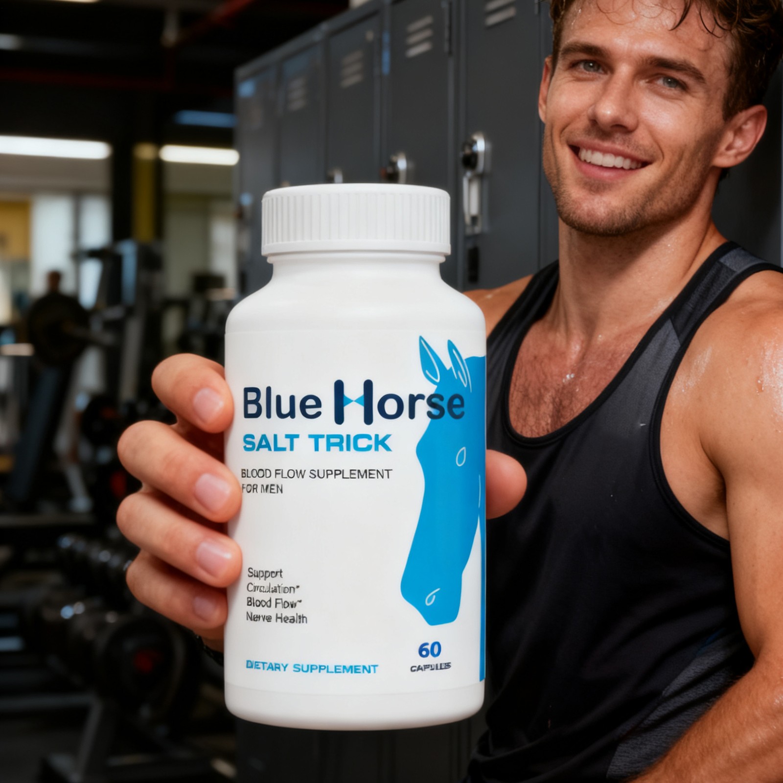 ( 1 Pack ) Blue Horse Salt Trick – Our Best Blood Flow Supplement For Men-