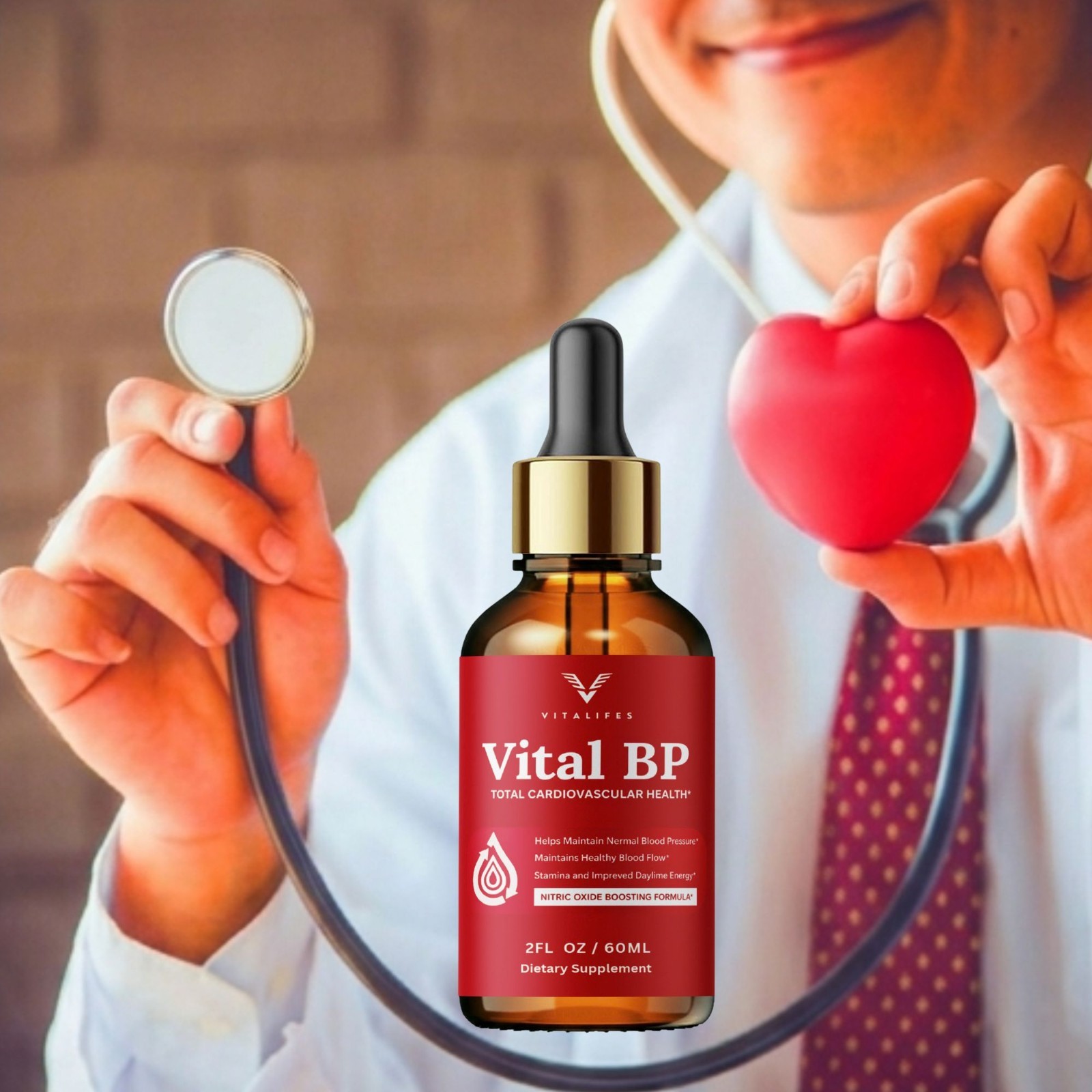 (3 Pack) Vital BP Herbal Drops Premium Liquid Supplement 60ml