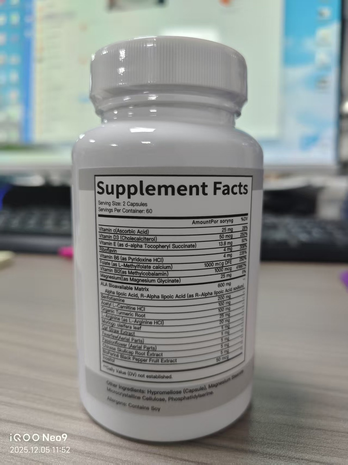 R-ALA Neurazenx with ~ ~ 1200mg Matrix 120 Free ~ Fresh Exp. Capsules delivery