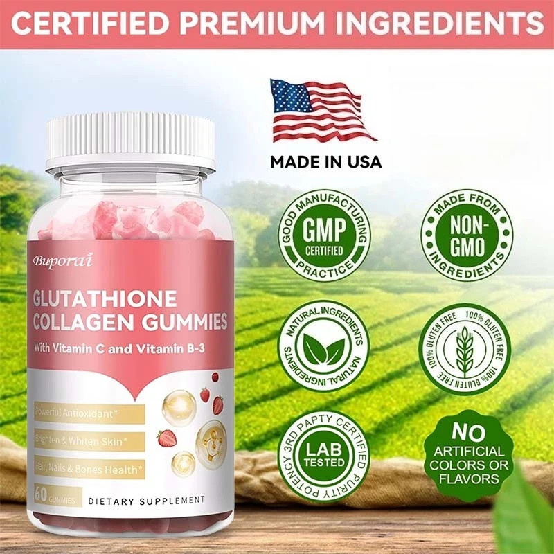 Glutathione Collagen 60pcs,Anti-aging, Brightens Skin Tone, Lightens Dark Spots