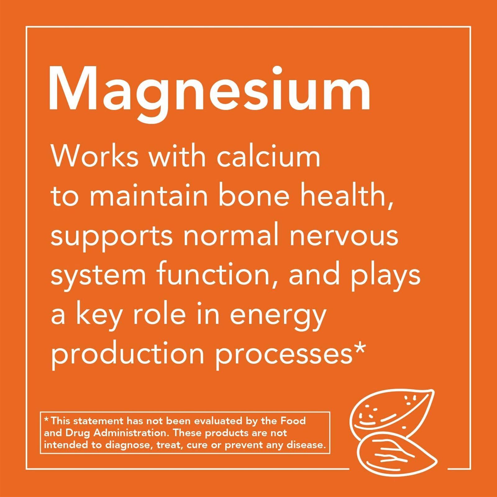 NOW FOODS Magnesium Glycinate – 180 Tablets