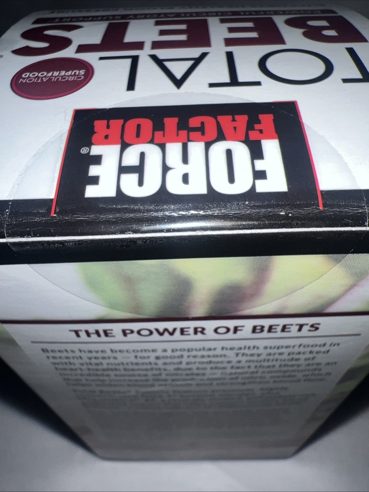 Force Factor Total Beets Blood Pressure Supplement with Beetroot, 120 Tablets