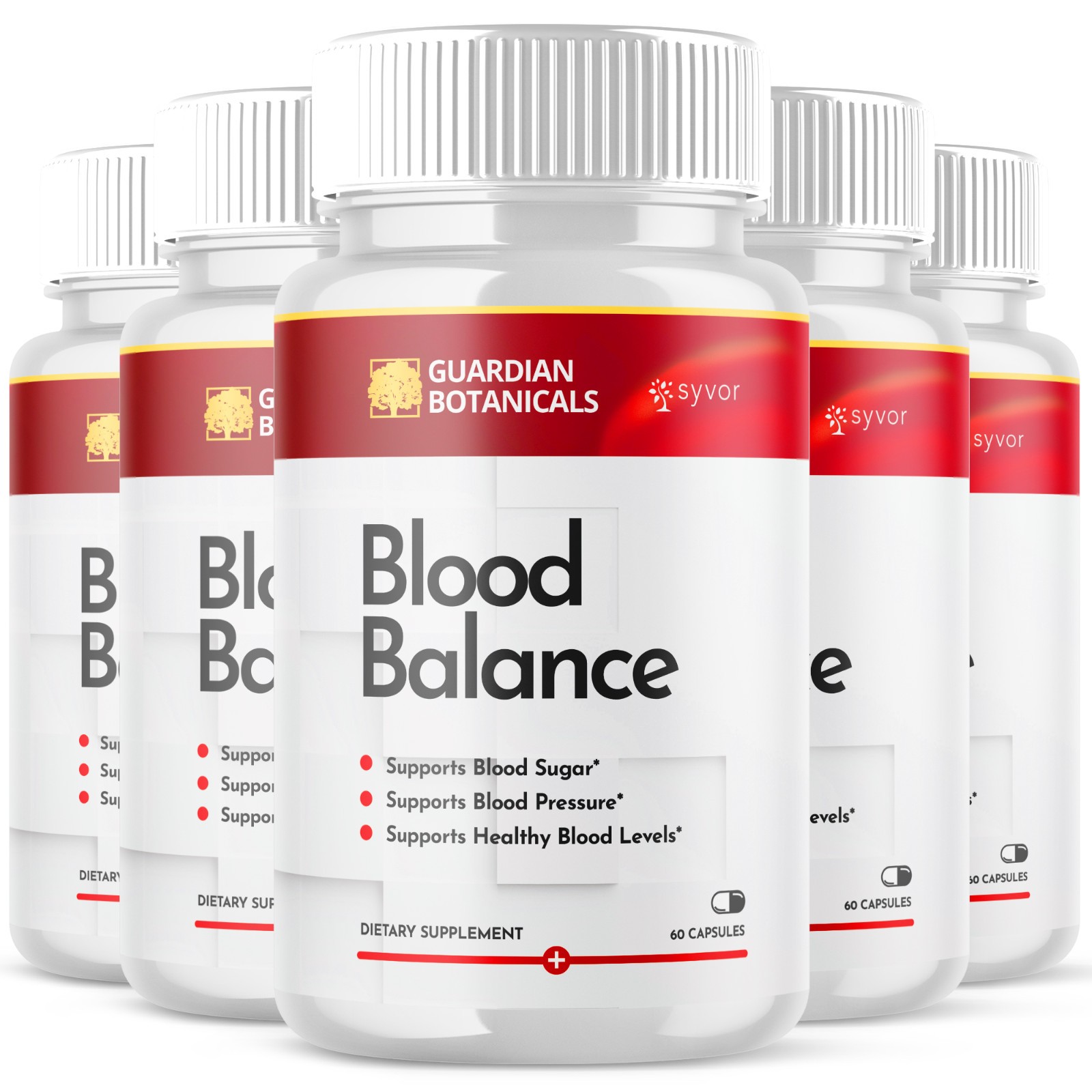 Guardian Botanicals Blood Balance Advanced Glycogen Vitamin 300 Capsule，3-5 Pack
