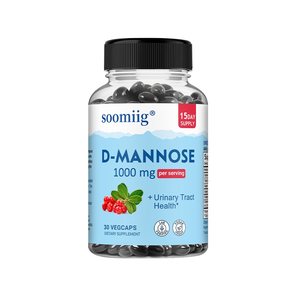 D-Mannose – 30/60/120 Capsules – 1000mg – for Kidney Function – Vegan