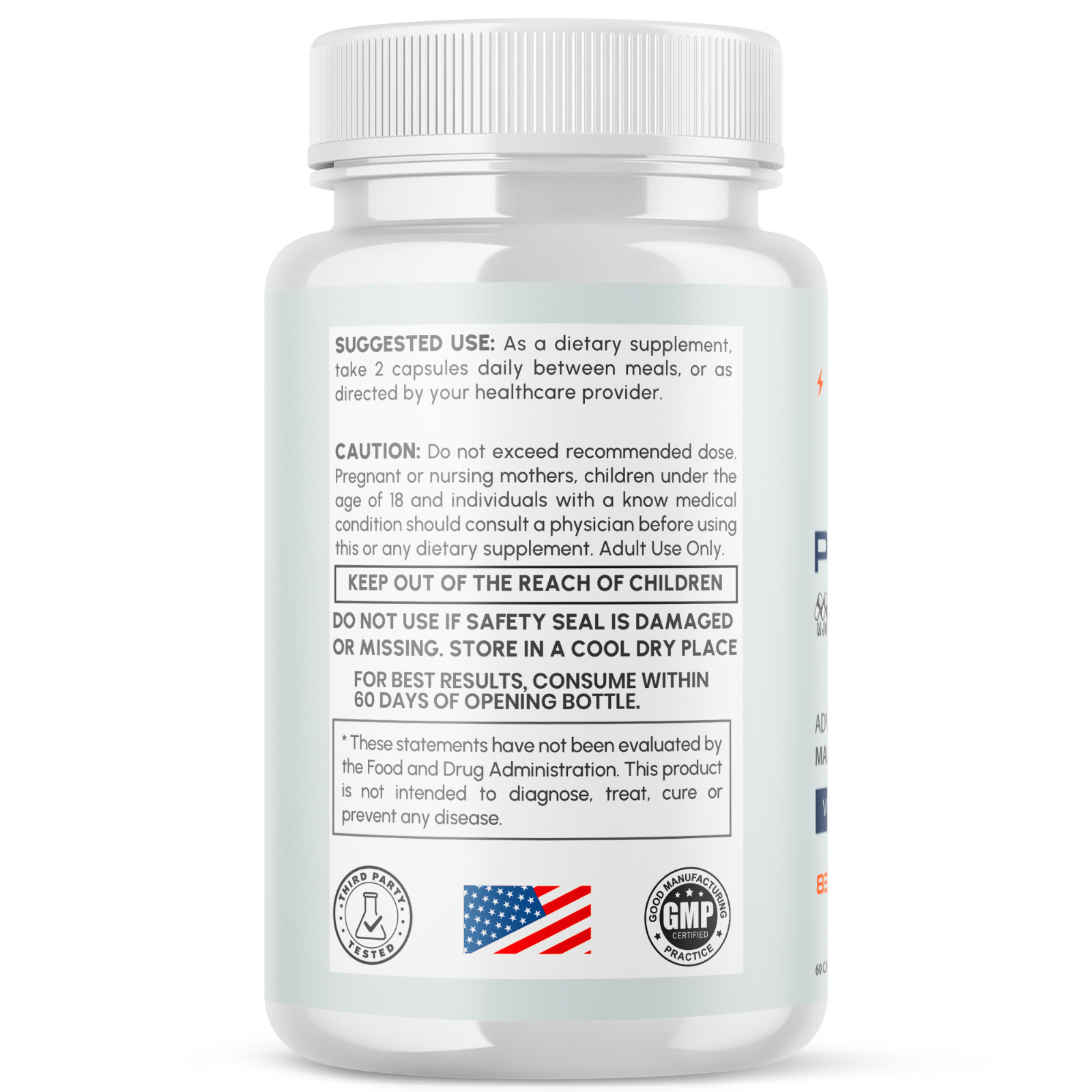 (1 Pack) Primal Unit XL Advanced Male Health Support PrimalUnitXL 60 Capsules