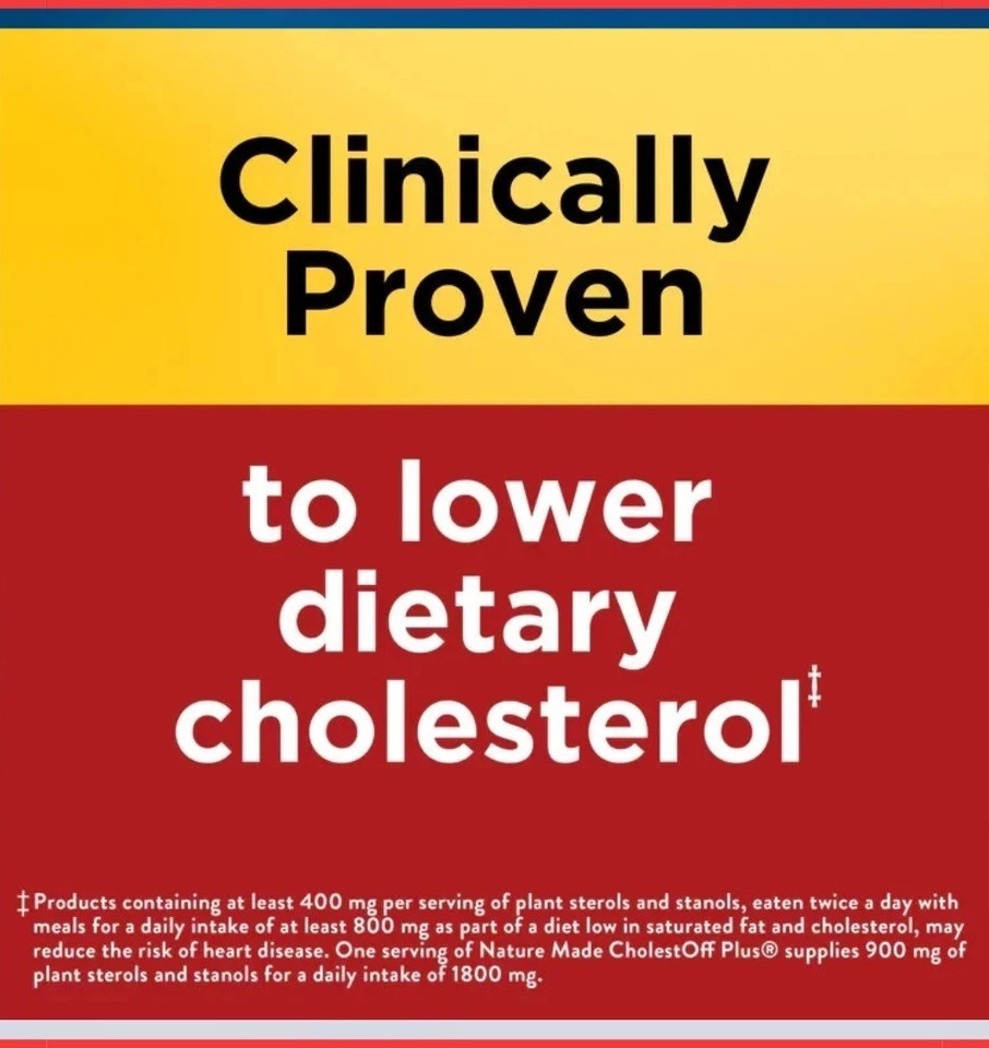 Pack of 2 Nature Made CholestOff Plus 900mg 210 Softgels EXP 3/27