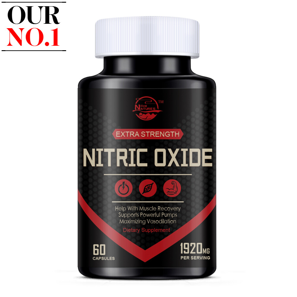 Nitric Oxide Capsules 1920mg | L Arginine & L Citrulline | Highest Potency USA
