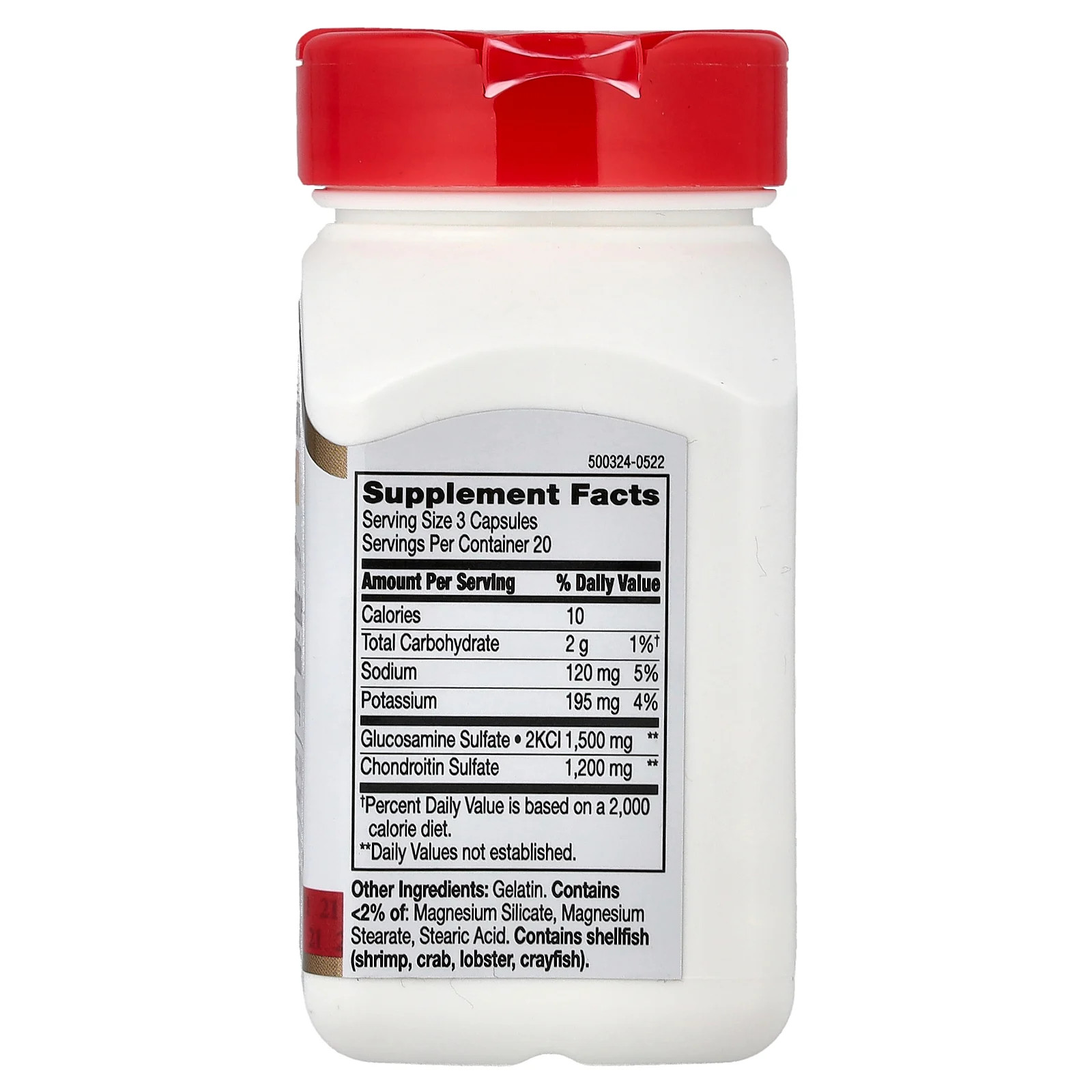 Glucosamine / Chondroitin, Double Strength, 1500 mg / 1200 mg, 60 Easy to
