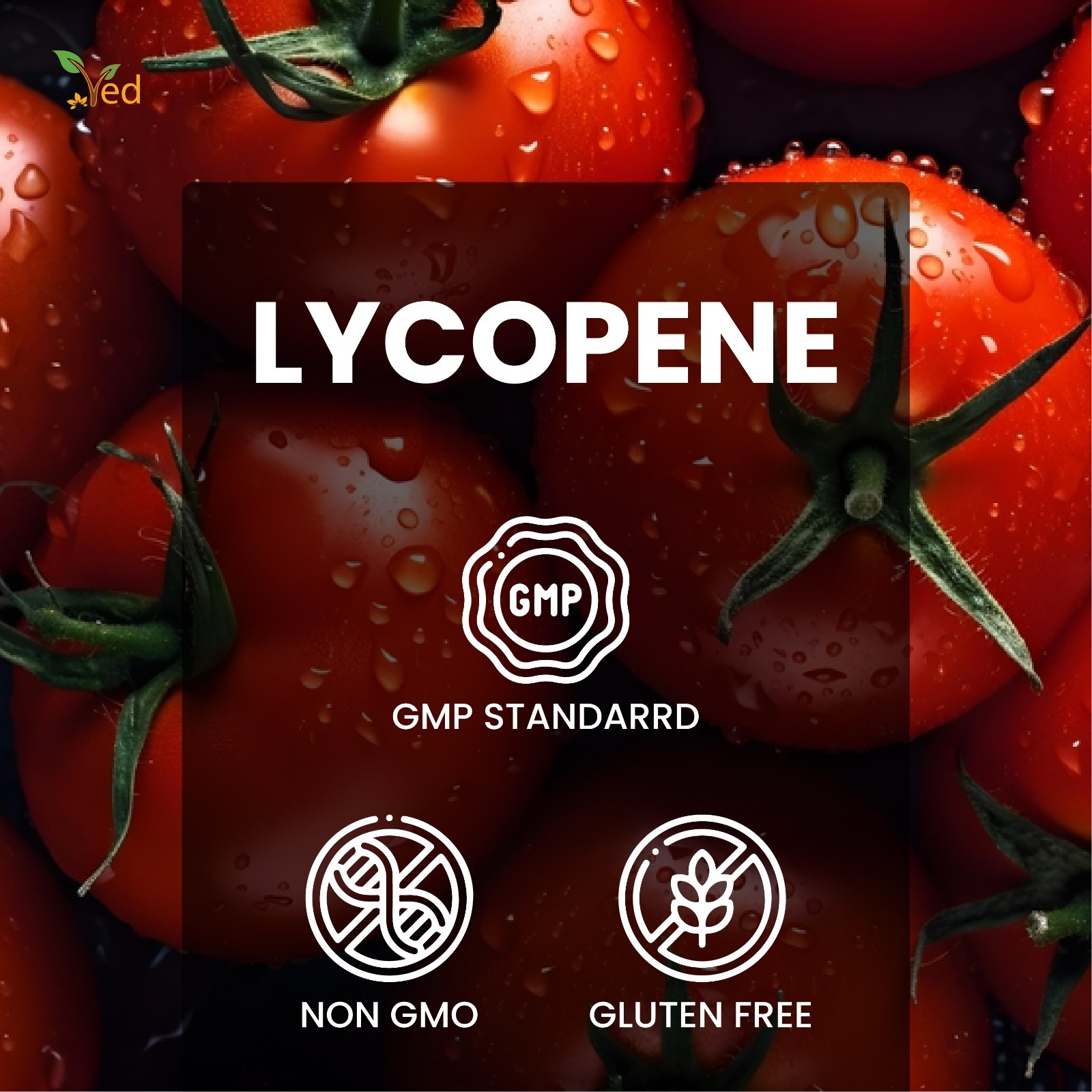 VED Lycopene 500 mg | 90 softgel, 6 Month Supply.(Pack of 2)