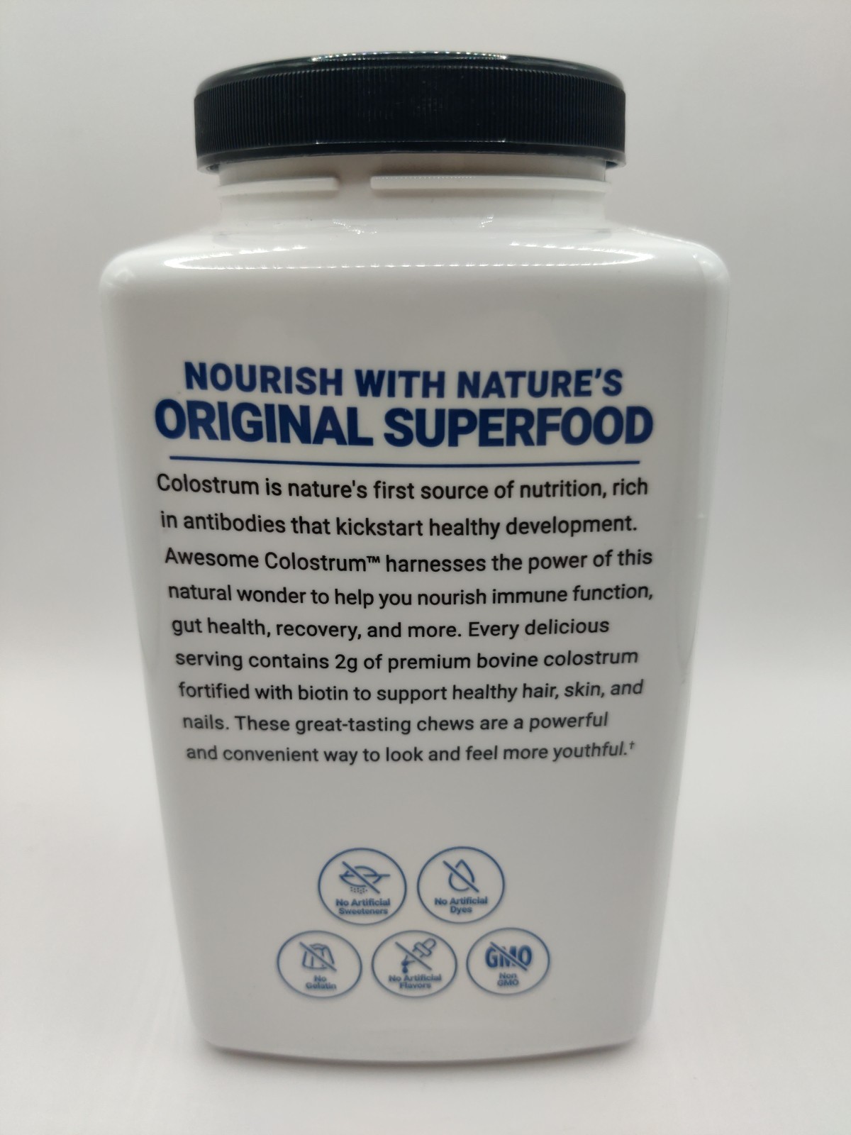 FORCE FACTOR Awesome Colostrum 60 Soft Chews Gut Health, Hair, Skin, Nails 12/26