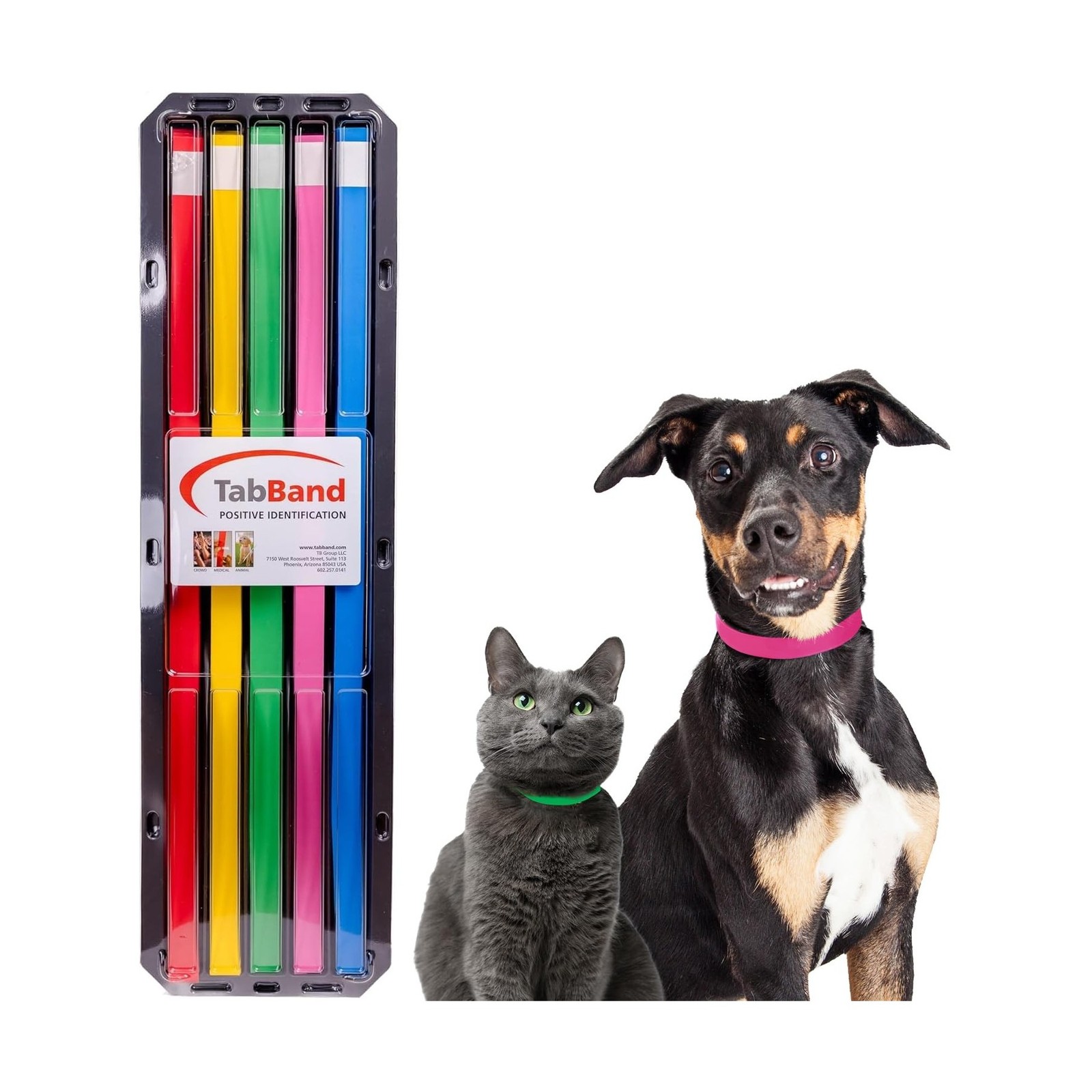 Max Premium Pet ID Collars – 20 Inch – 500 Count – Variety – Waterproof, Writ…