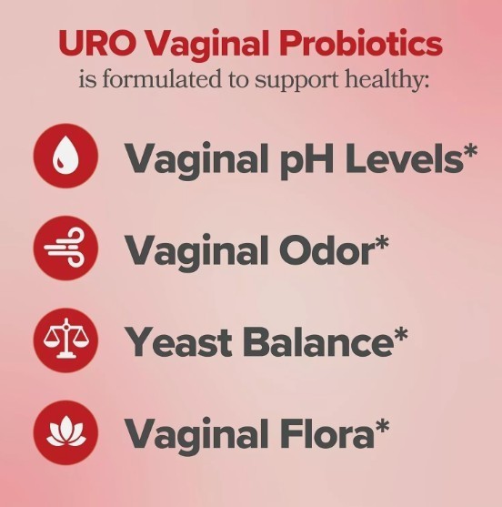 Vaginal Probiotics Packs pH Balance with Prebiotic 3x 60ct forWomen URO Positive
