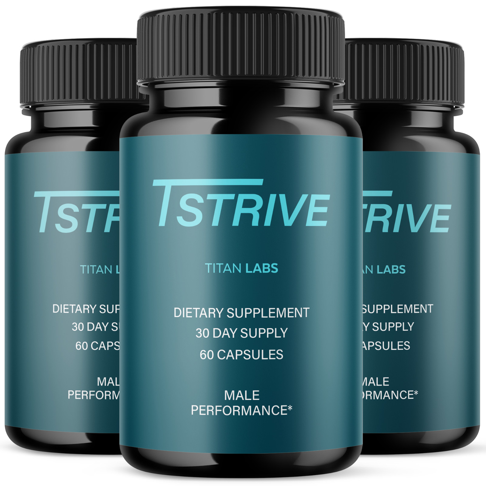 (3 Pack) Tstrive Advanced Male Support Performance Supplement 180 Capsules