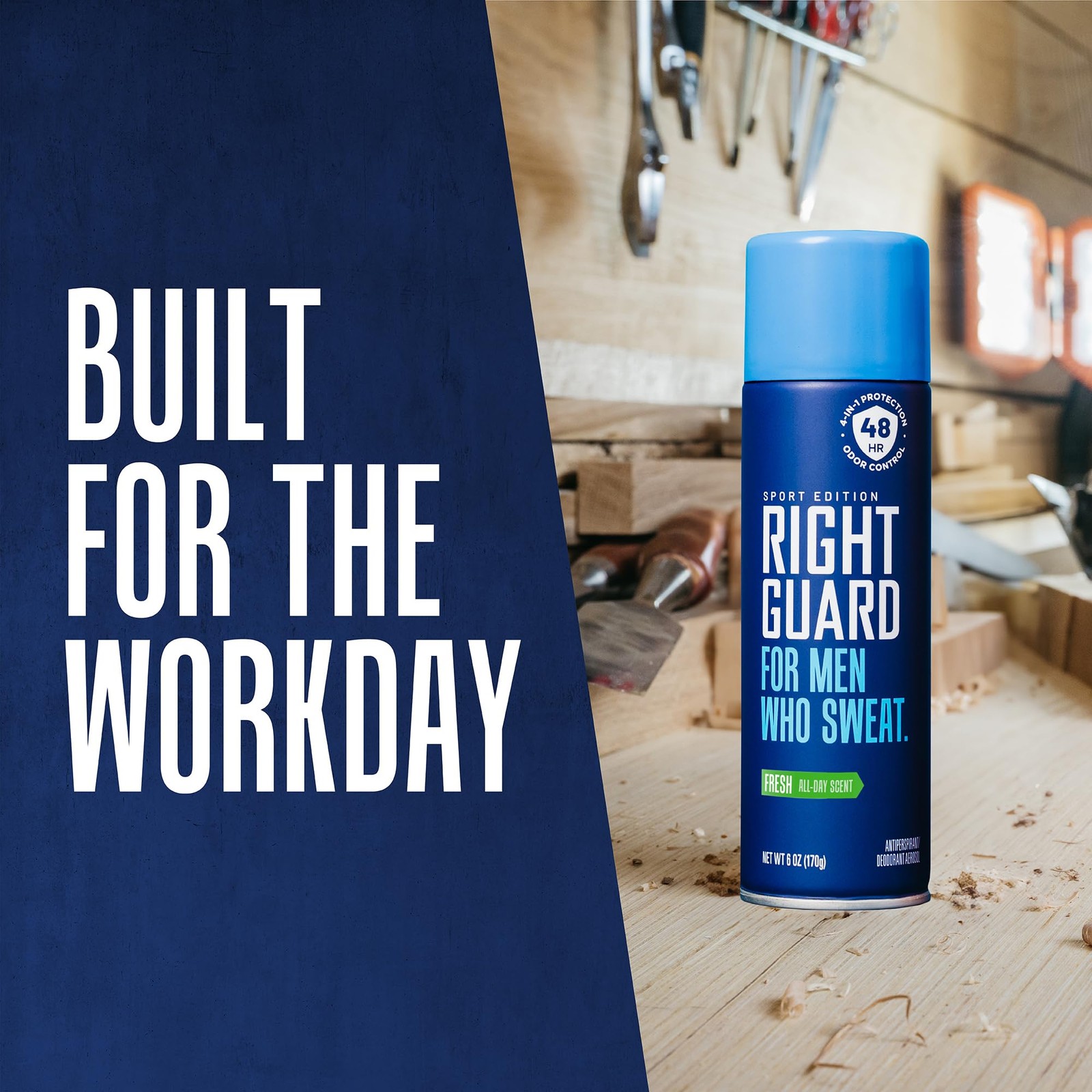 Right Guard Sport Fresh Scent Antiperspirant & 6 Ounce (Pack Of 1), Blue
