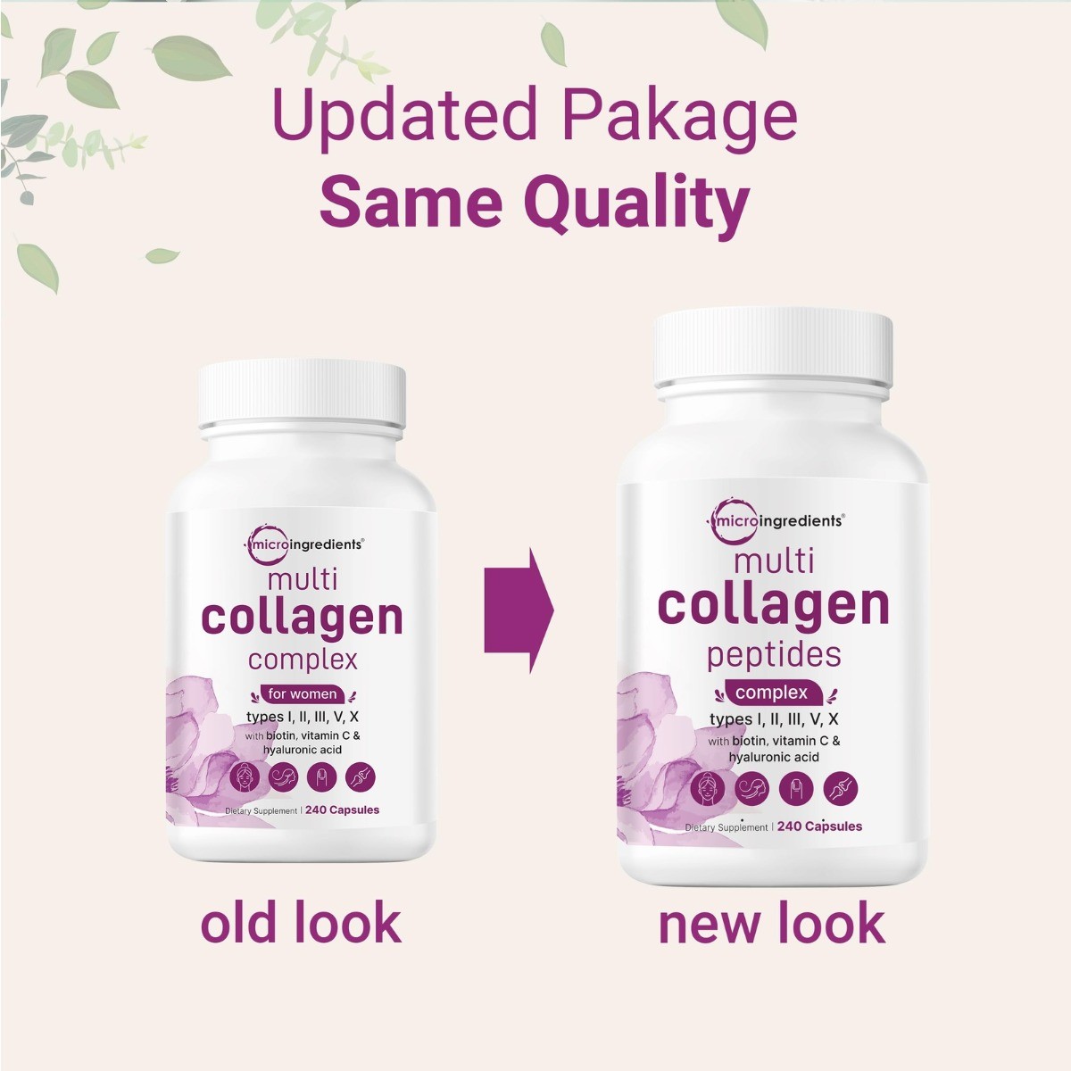 Micro Ingredients Polycollagen Pills | Relief for Hair, Skin, Nails & Joints
