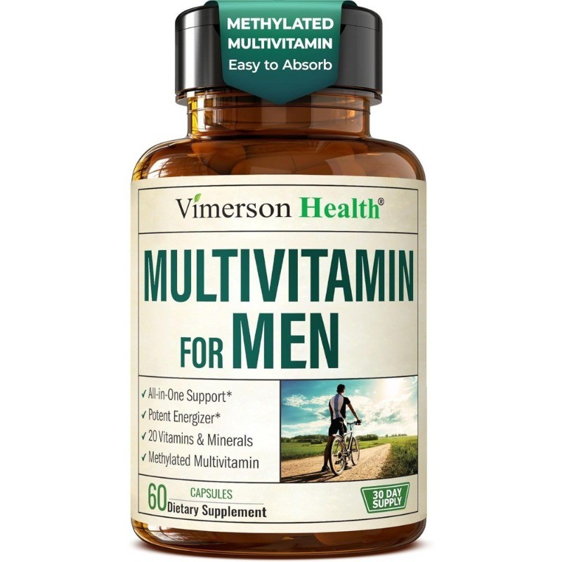 Multivitamin Men’s Methylation Daily Capsules B12 A D CZinc Magnesium60Capsules-
