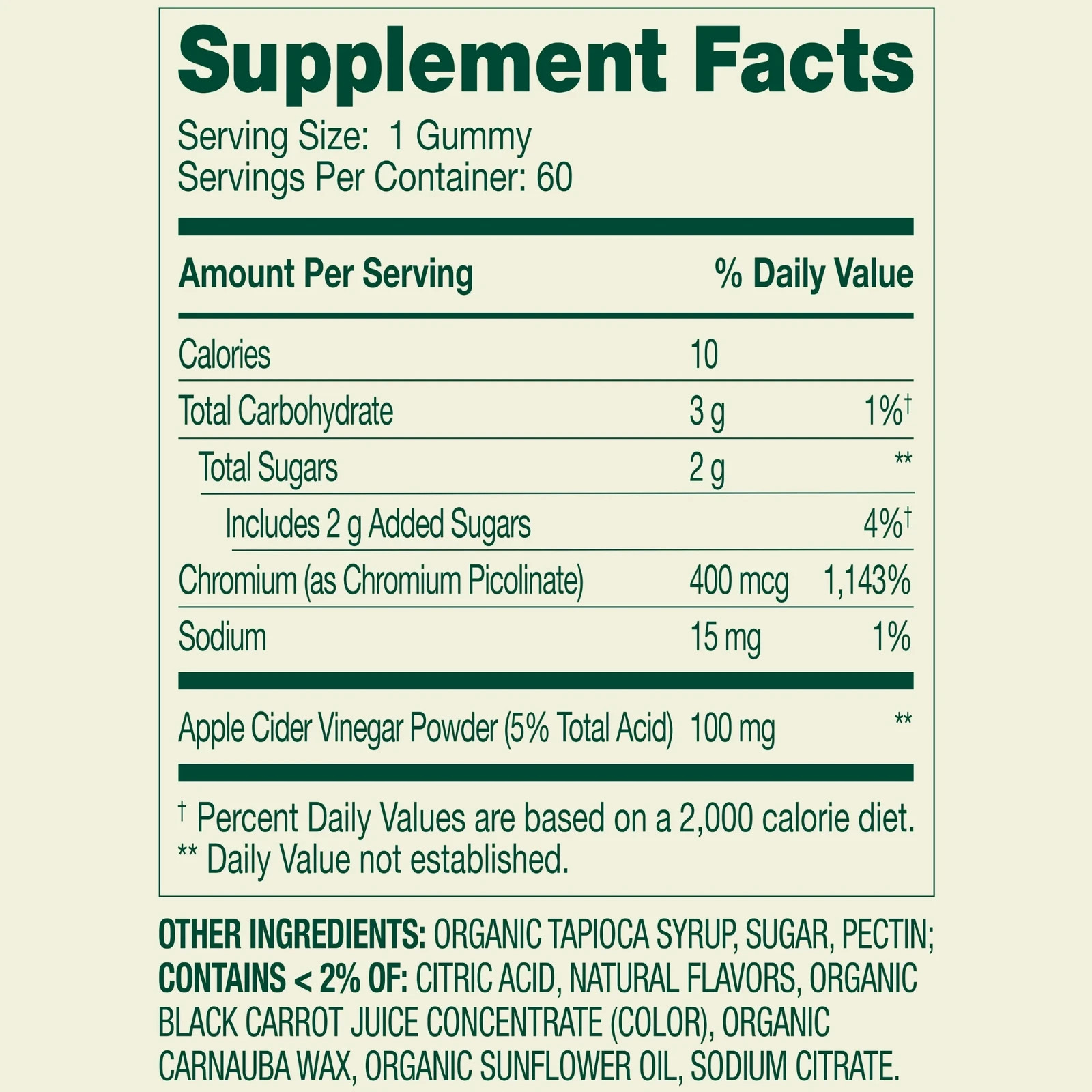 Spring Valley Non GMO Weight Management Dietary Supplement Gummies, Apple, 400 M