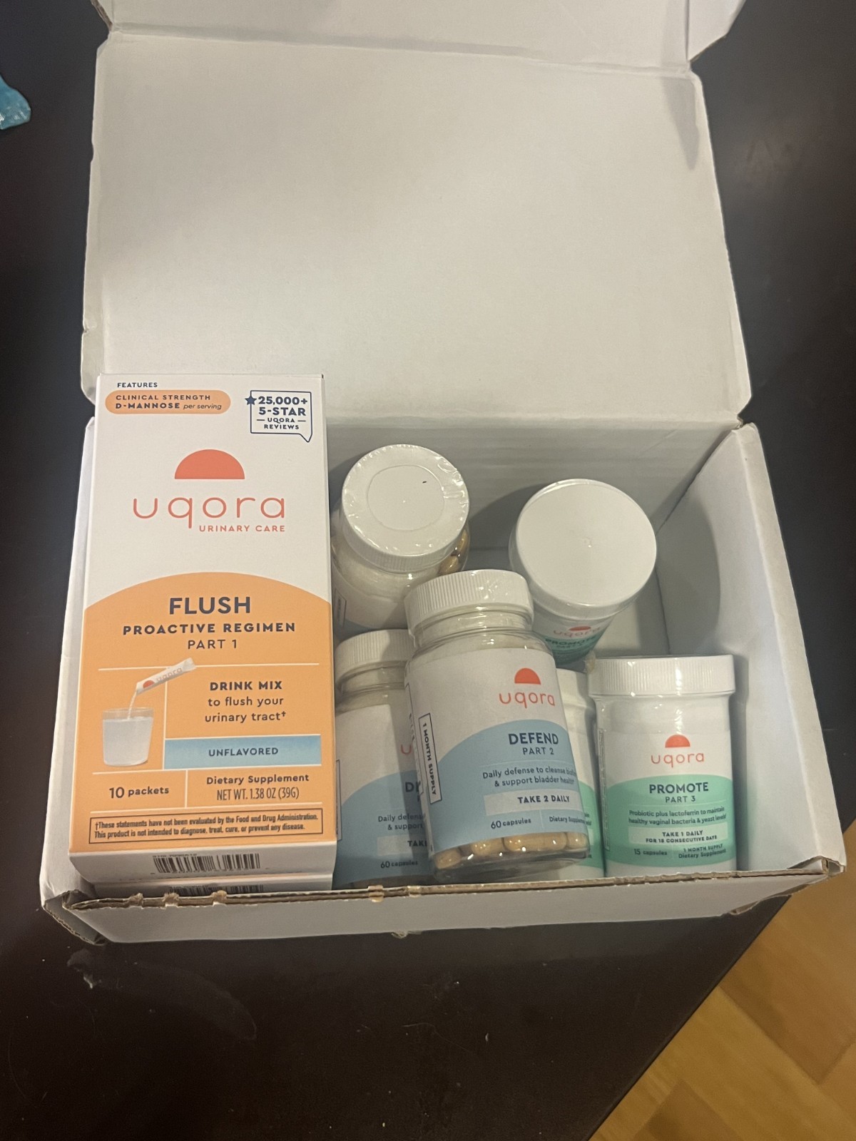 Uqora Complete Regimen 30 Pack Unflavored Flush Defend Promote New Sealed