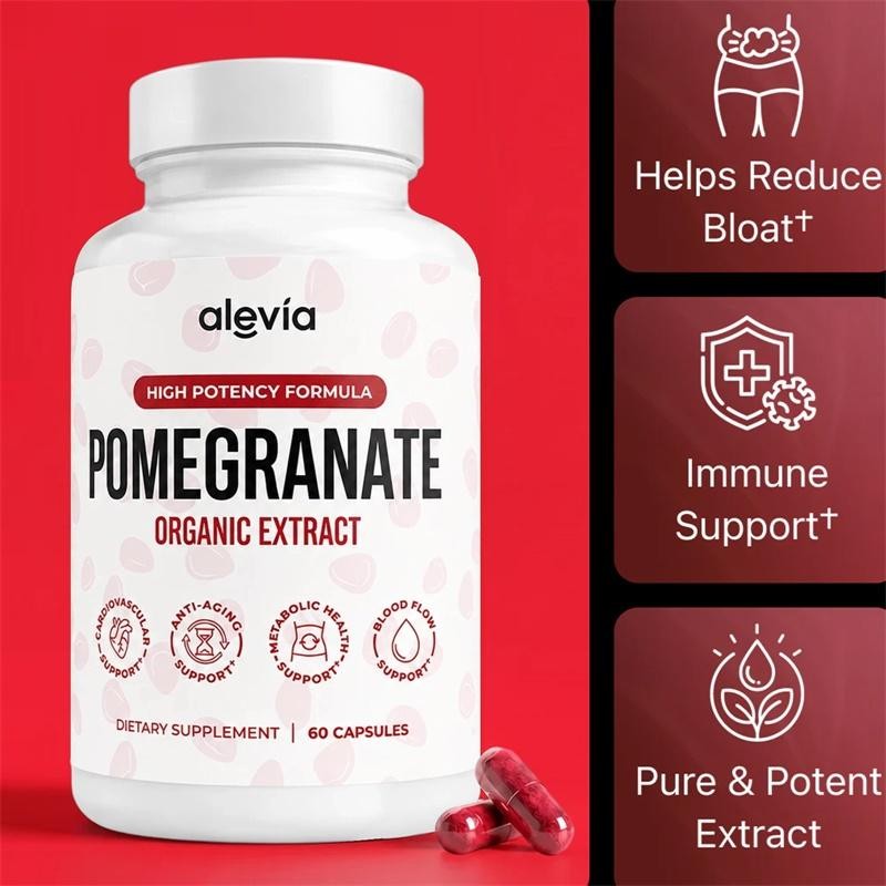 Alevia Pomegranate Caps Antioxidant Fruit Dietary Supplement For Women 60-Count