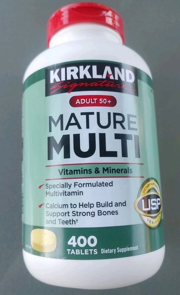 New Kirkland Adult 50+ Mature Multi Vitamins & Minerals – 400 Tablets, Health