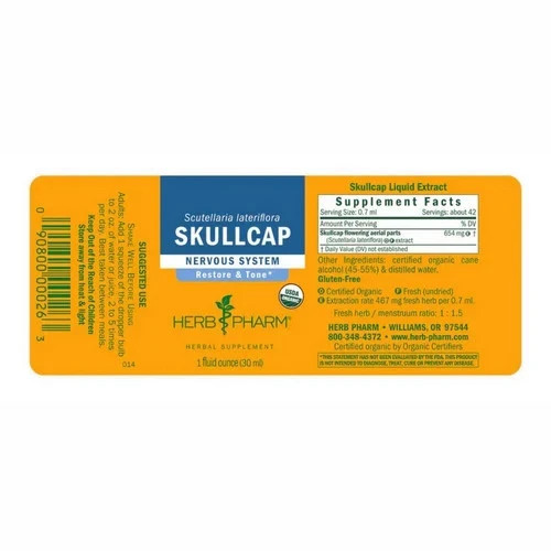 Skullcap 1 oz By Herb Pharm