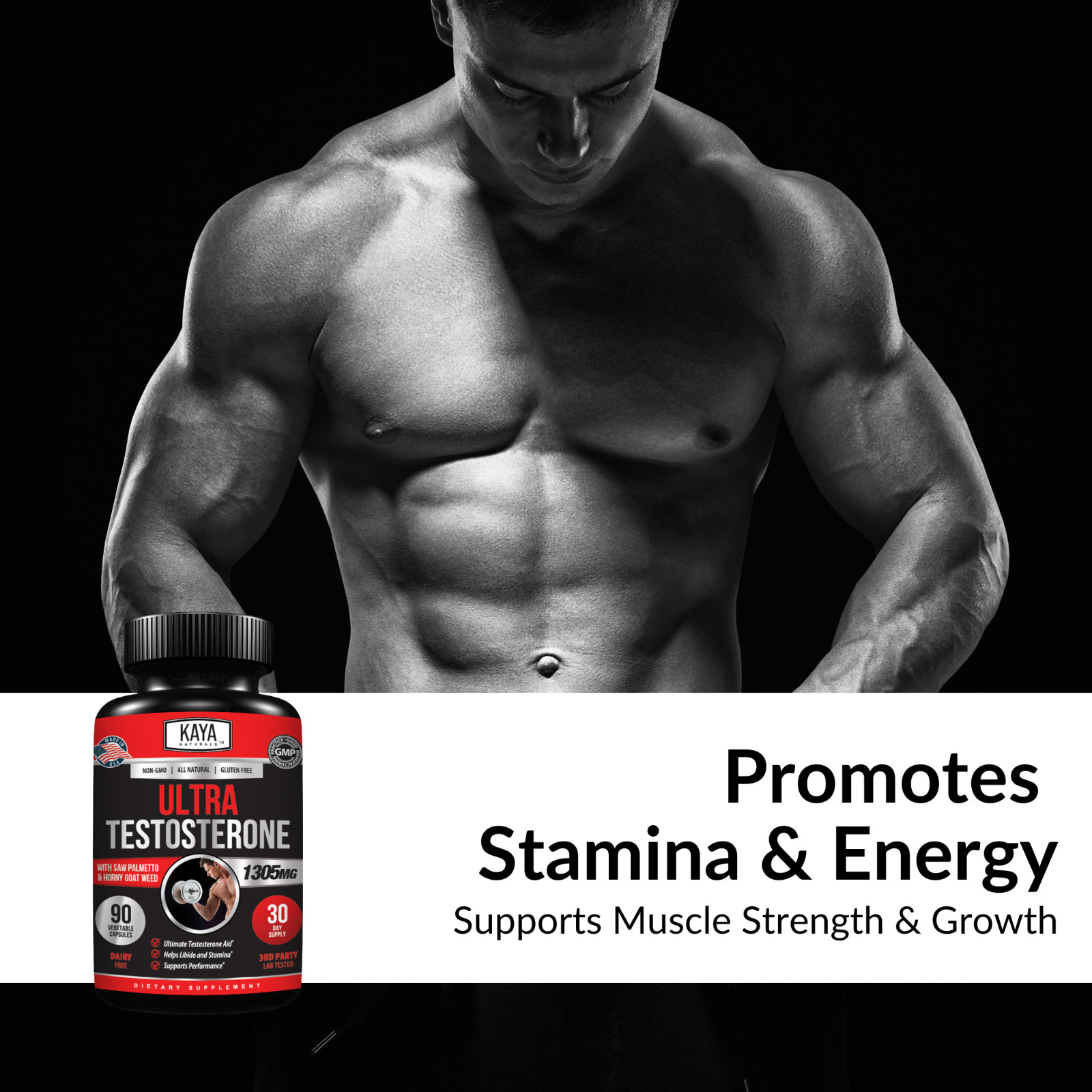 (2 Pack) Ultra Testosterone 90Ct, Muscle & Testosterone Support, Bodybuilding