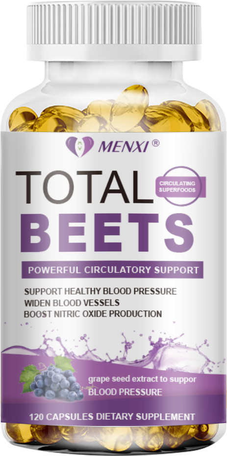 360Pc Total Beets Blood Pressure Support Beet Root Capsules, Circulation Support