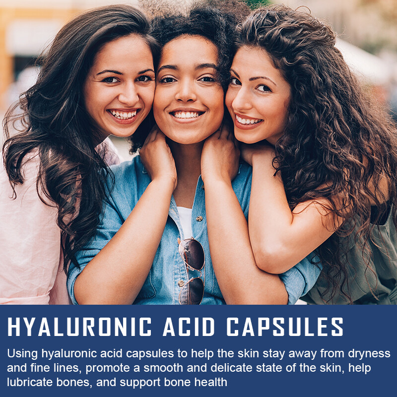 3 Pack Hyaluronic Acid Capsules – for Joint Health and Skin Hydration Anti-Aging