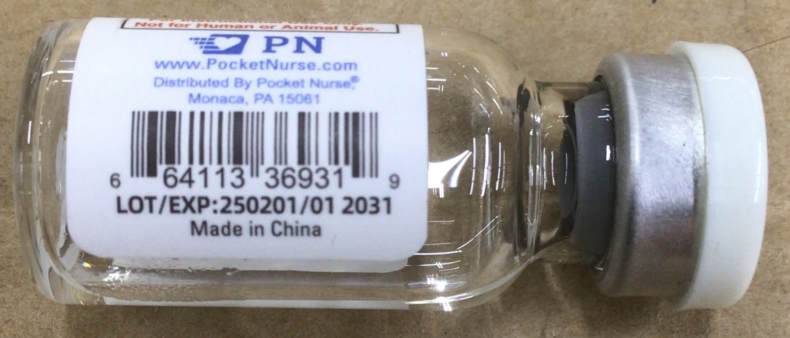 Demo Dose Diphenhydramin High Potency Benadrl 50mg mL 1mL Vial