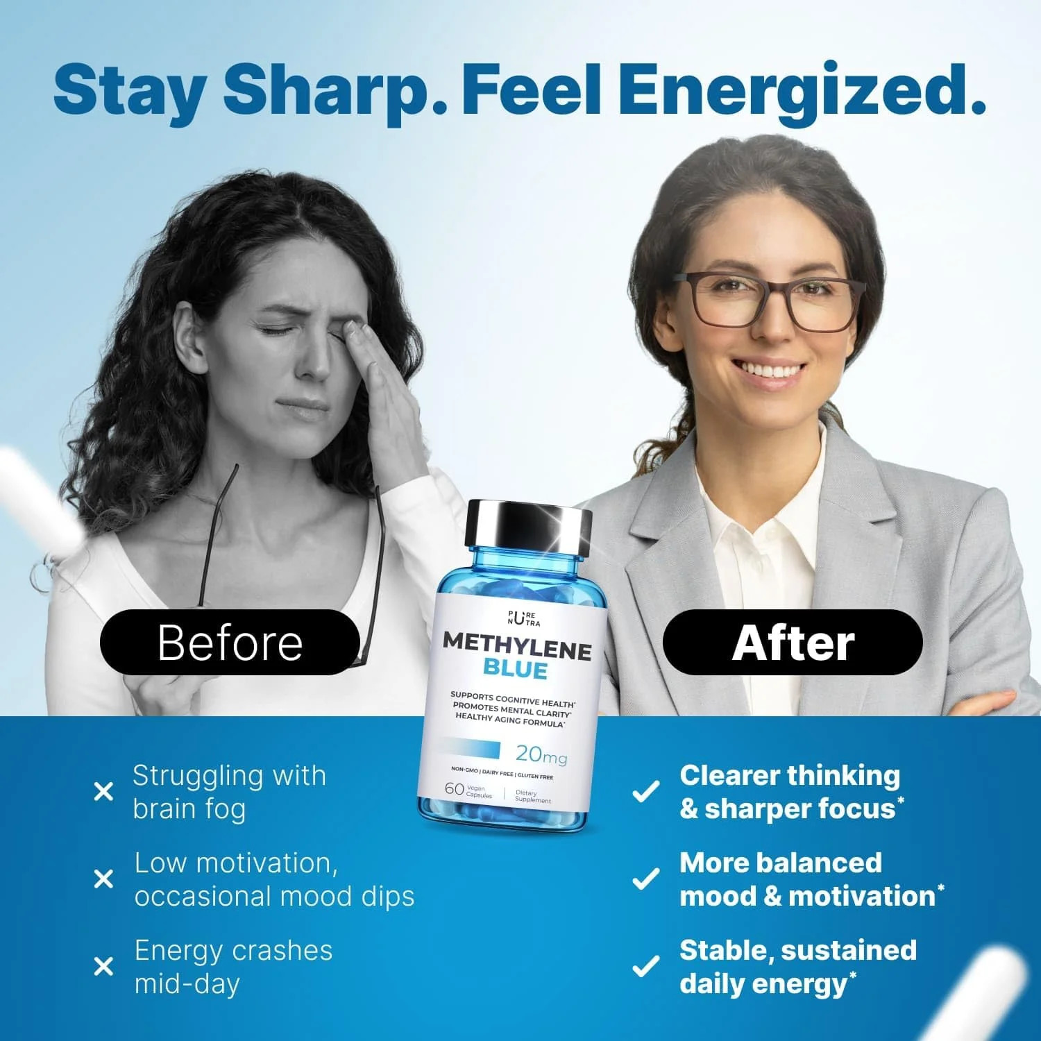 Blue Supplement – Pharmaceutical Grade, 2 FL OZ, 1% USP Grade, 60 Capsule