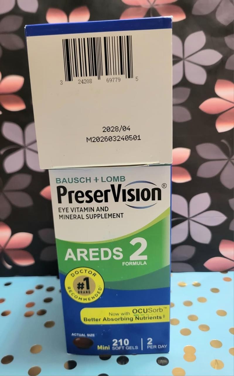Pack of 2 | Preservision AREDS 2 / 210 Count Eye Vitamin Mini Soft gels